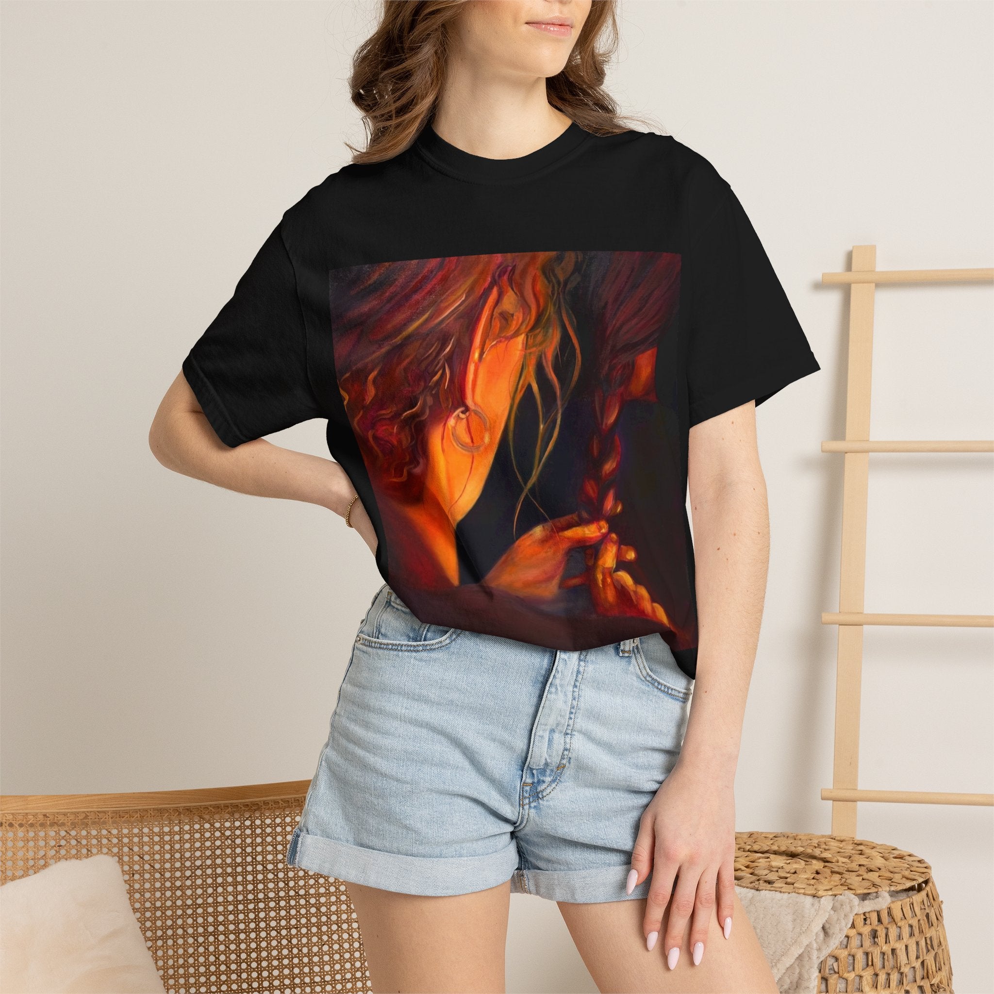 "The Weaver And The Woven"; Unisex Garment-Dyed T-shirt