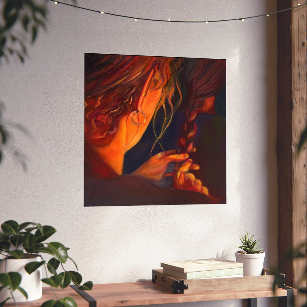 "The Weaver And The Woven"; Fine Art Poster