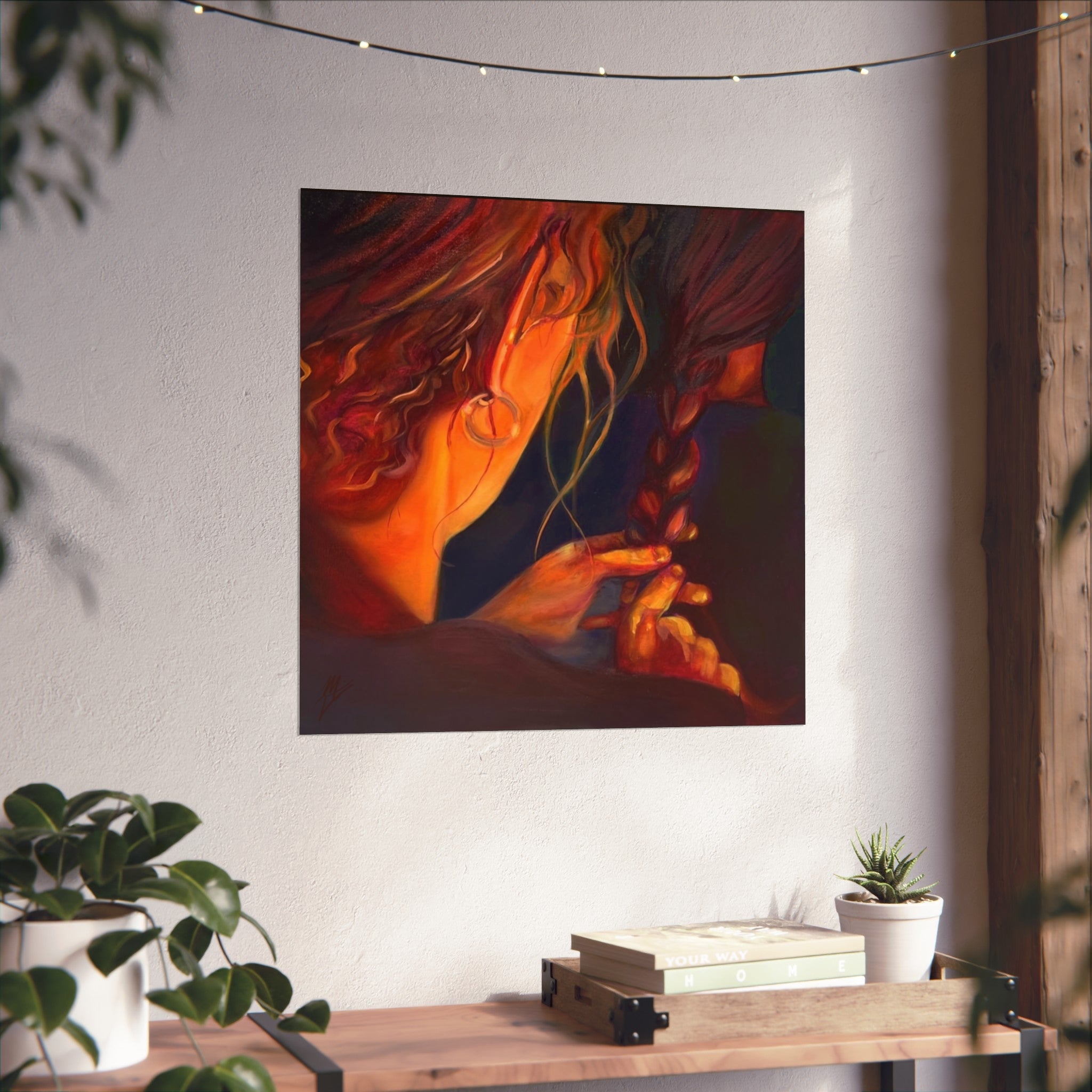 "The Weaver And The Woven"; Fine Art Poster