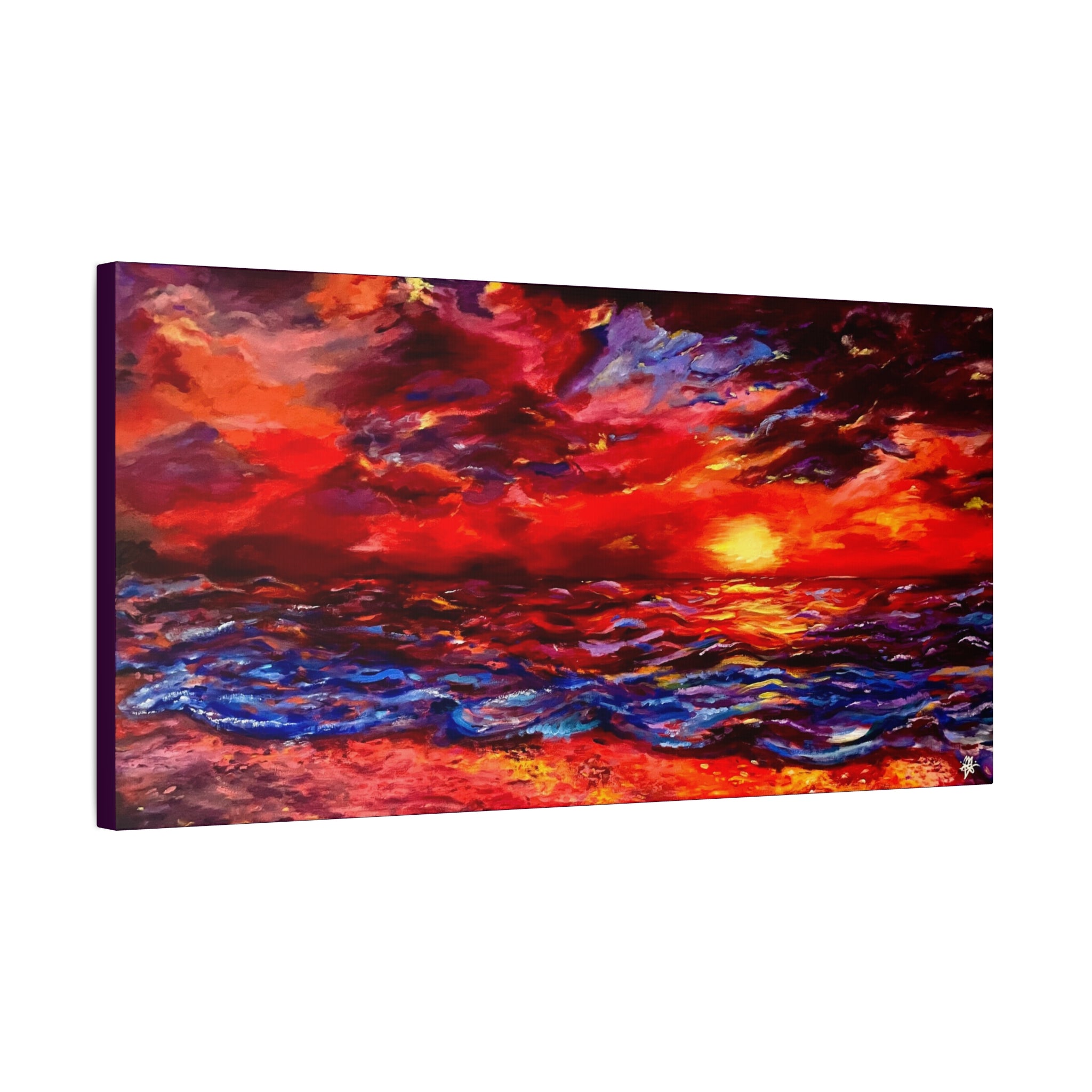 "Sunset"; Matte Canvas, Stretched, 1.25"