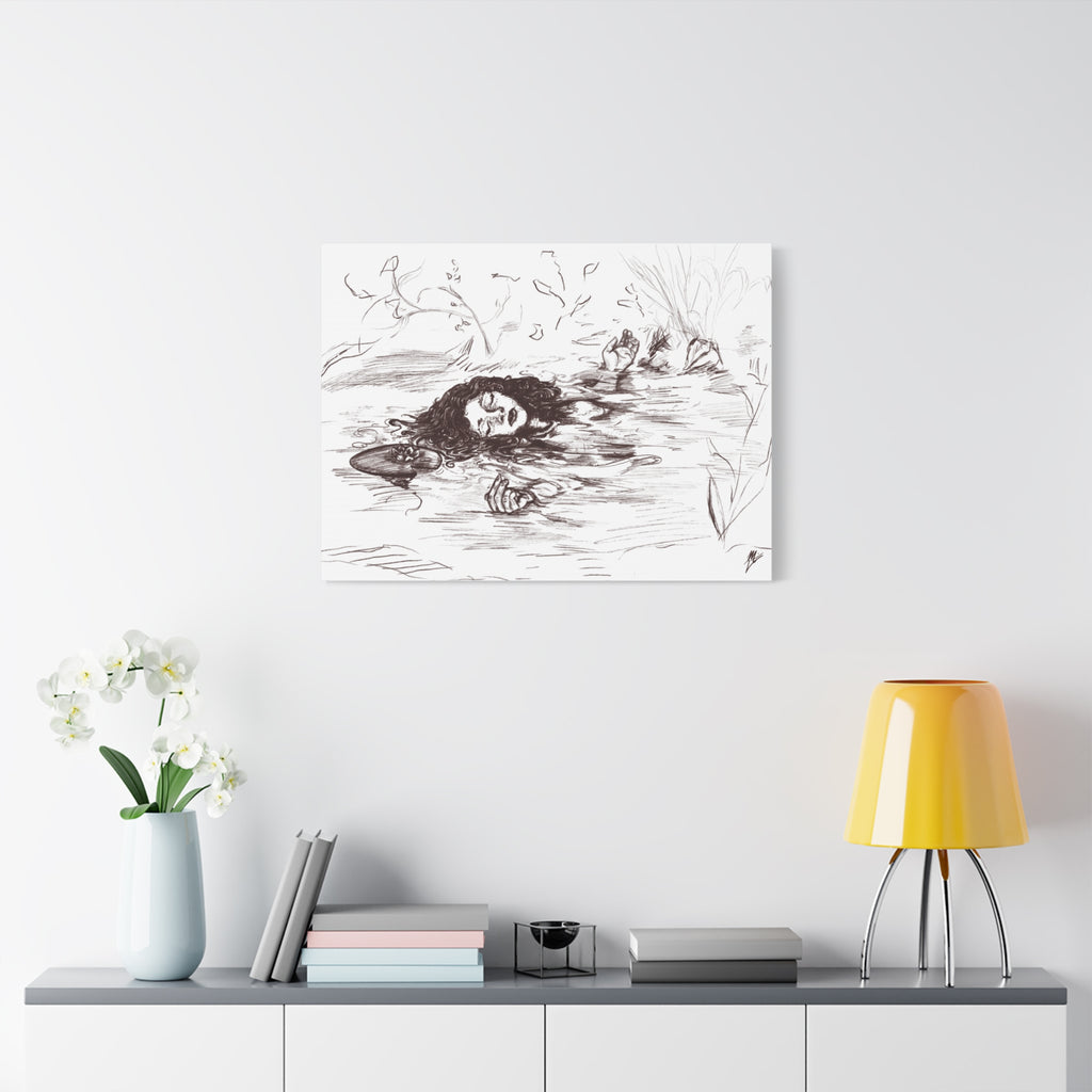 "Ophelia"; Matte Canvas, Stretched, 1.25"