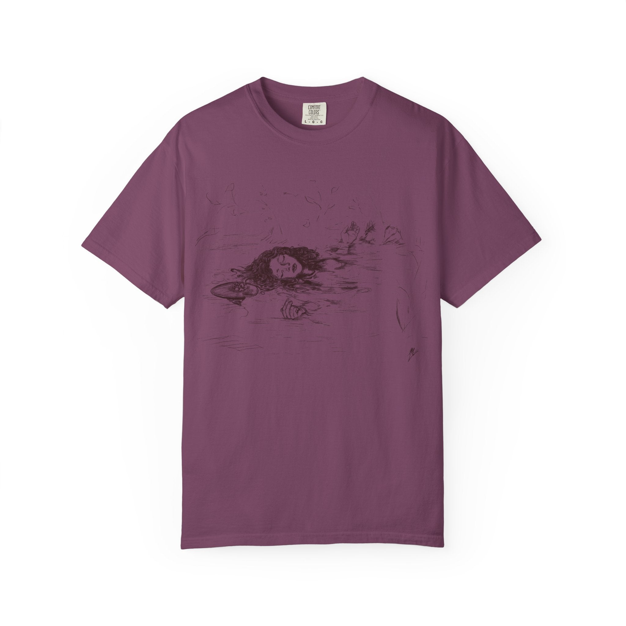 "Ophelia"; Unisex Garment-Dyed T-shirt