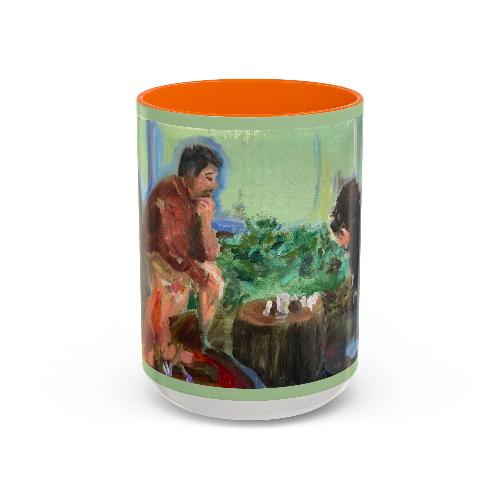 "Chess With Dad"; Accent Coffee Mug (11, 15oz)