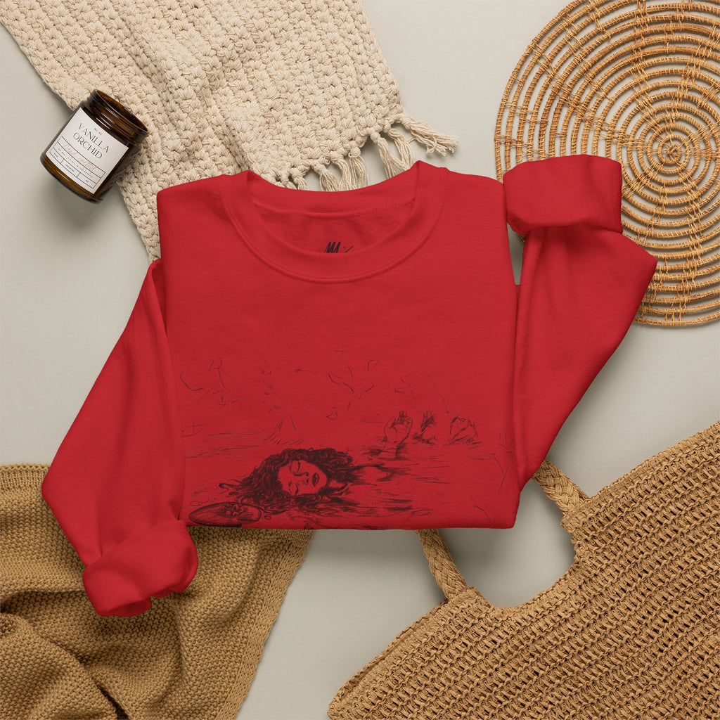 "Ophelia"; Unisex Heavy Blend™ Crewneck Sweatshirt