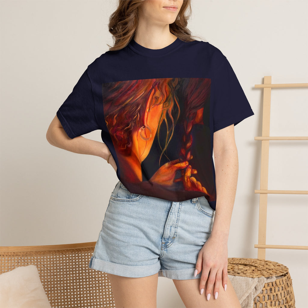 "The Weaver And The Woven"; Unisex Garment-Dyed T-shirt