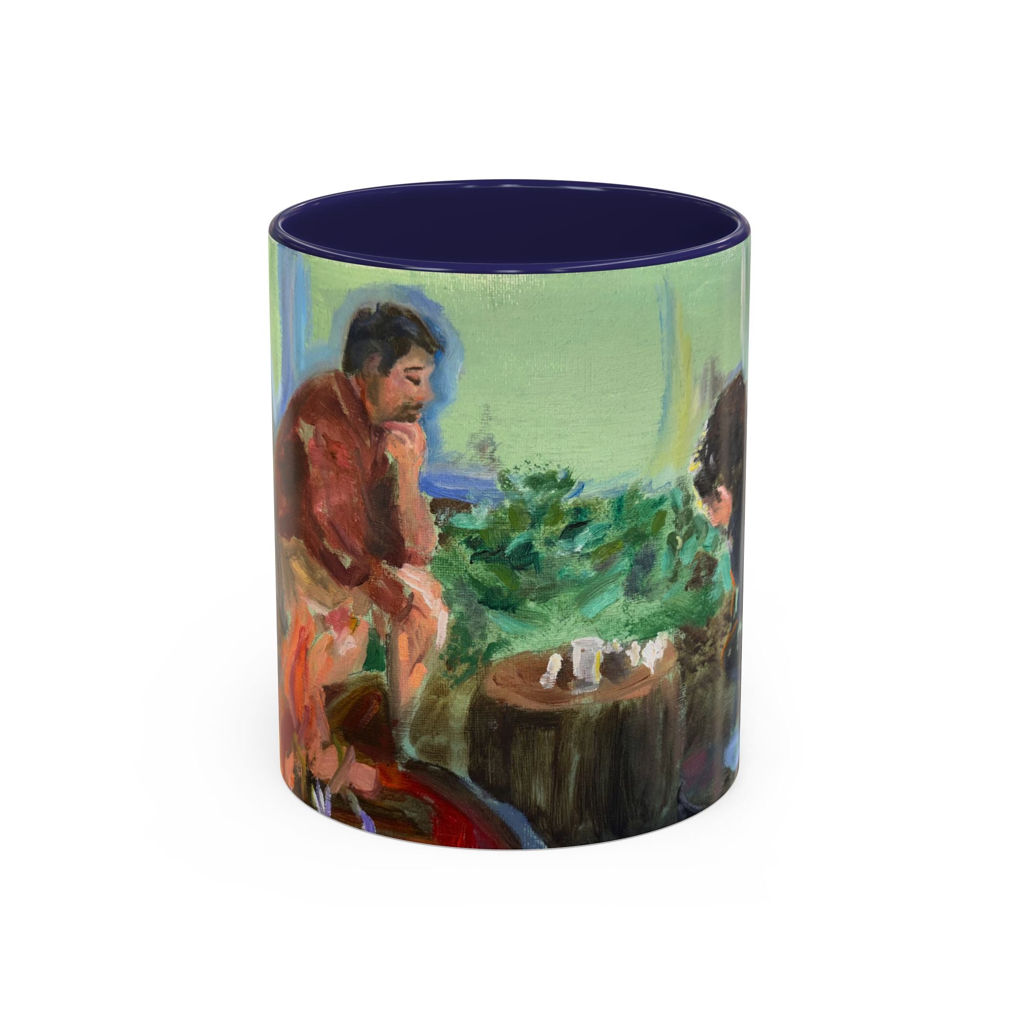 "Chess With Dad"; Accent Coffee Mug (11, 15oz)