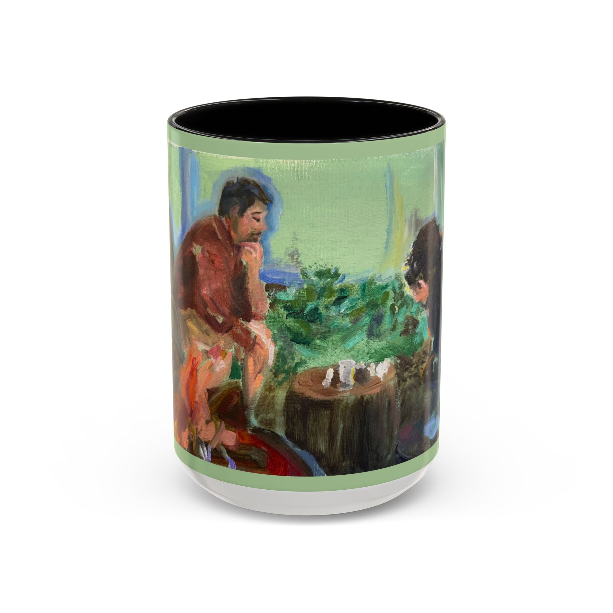 "Chess With Dad"; Accent Coffee Mug (11, 15oz)