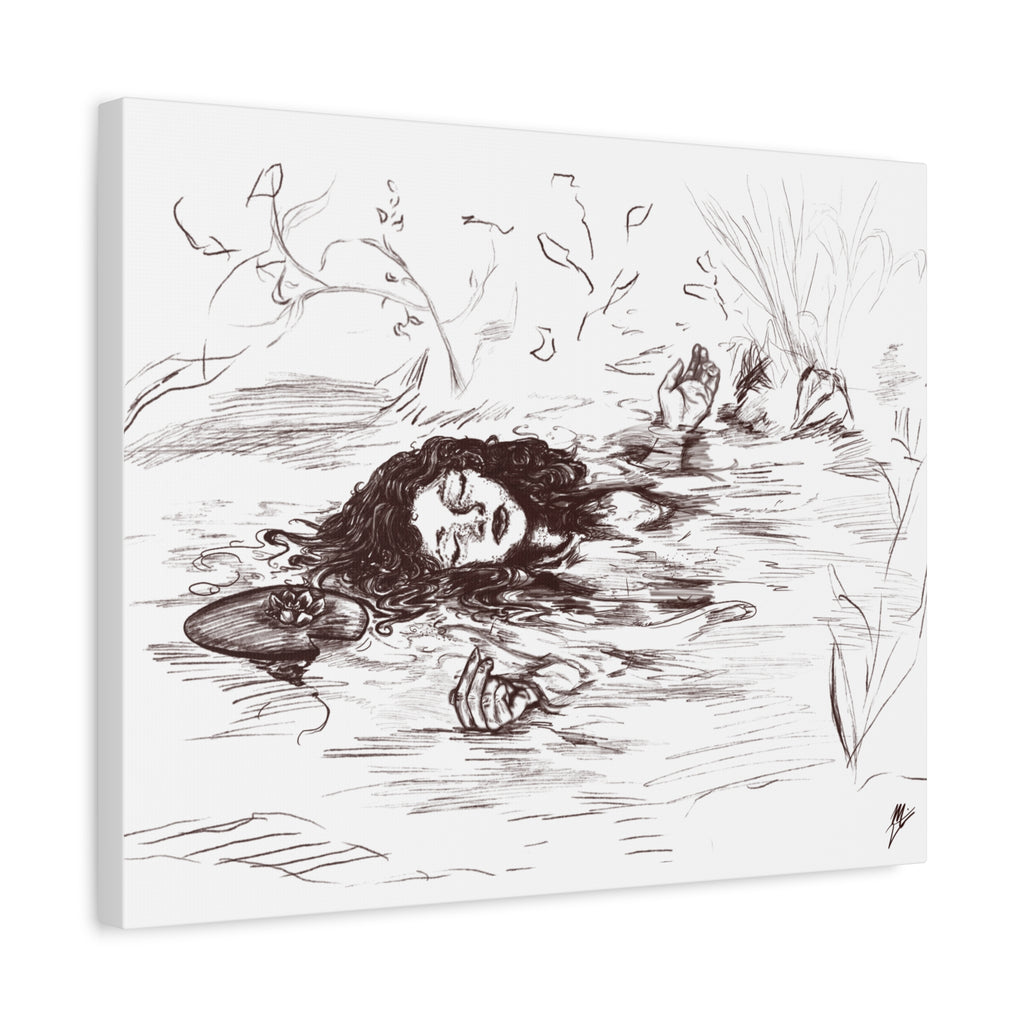 "Ophelia"; Matte Canvas, Stretched, 1.25"