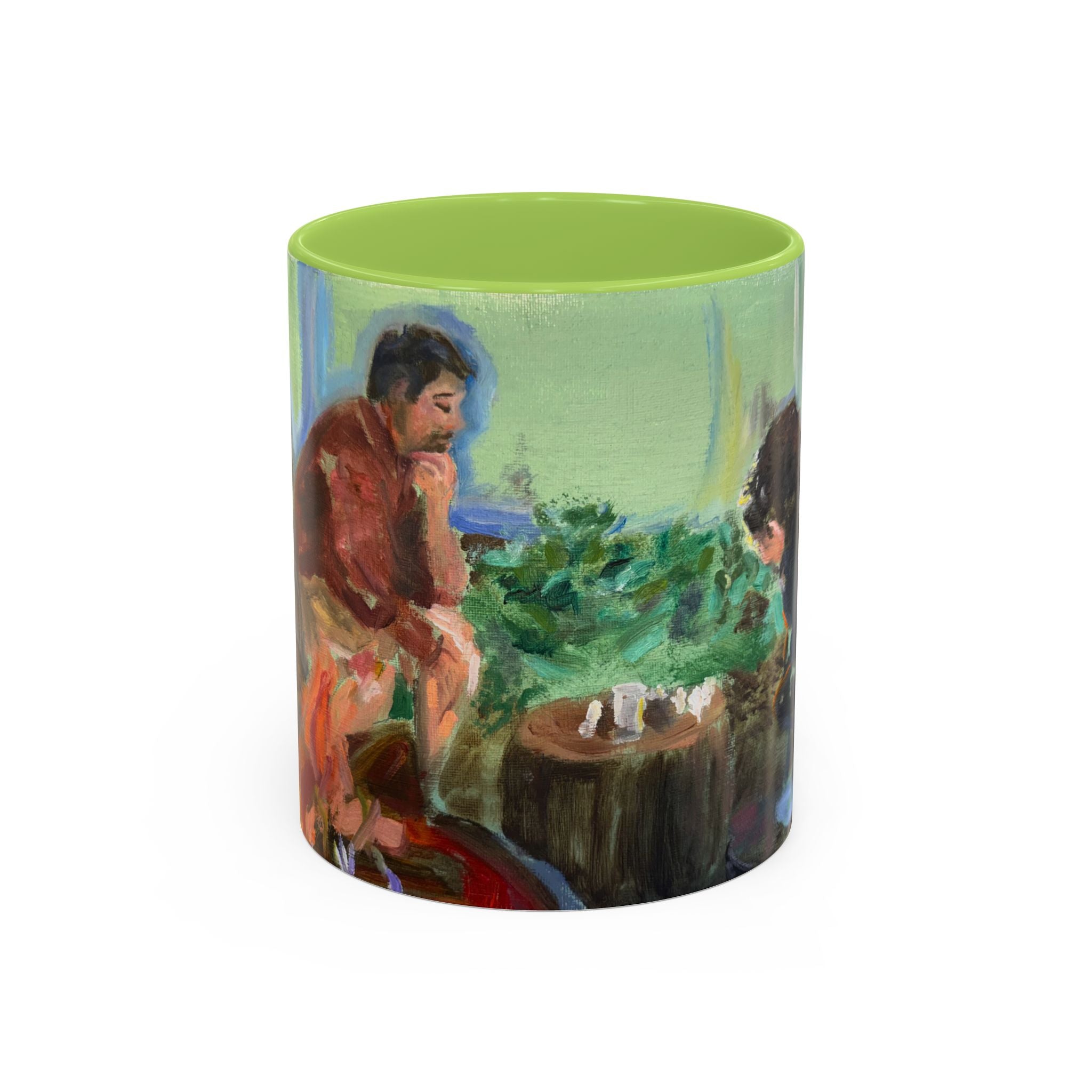 "Chess With Dad"; Accent Coffee Mug (11, 15oz)