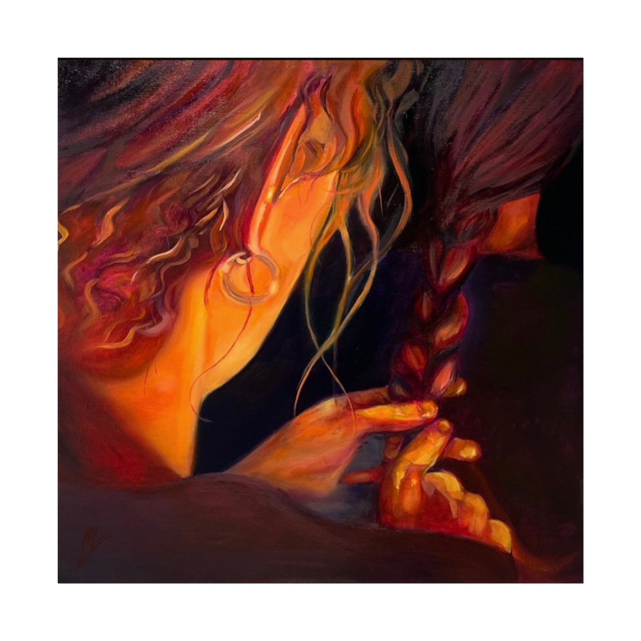 "The Weaver And The Woven"; Fine Art Poster