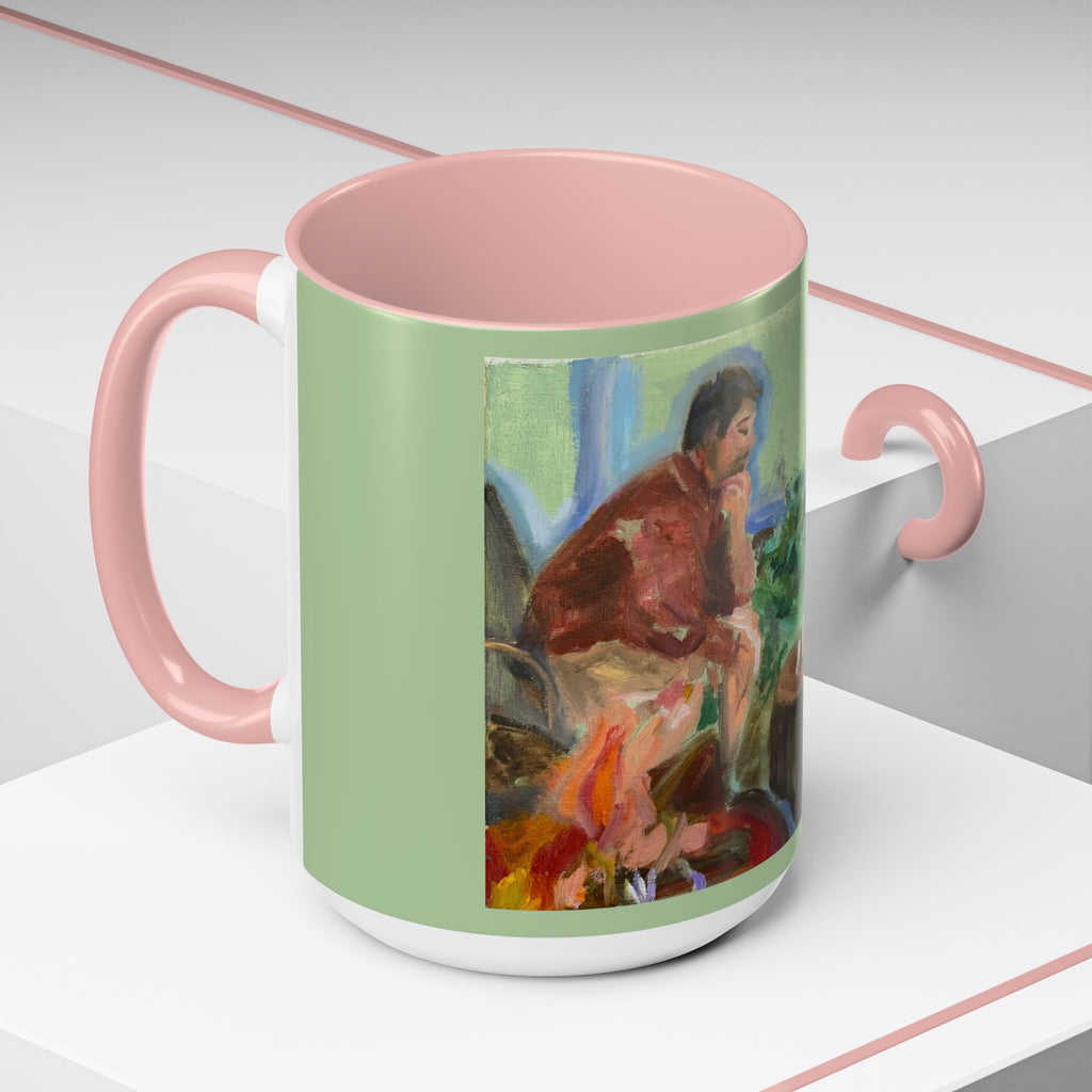 "Chess With Dad"; Accent Coffee Mug (11, 15oz)