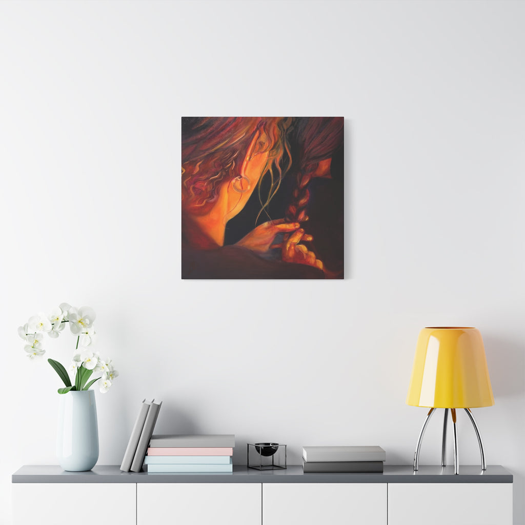 "The Weaver and the Woven"; Matte Canvas, Stretched, 1.25"