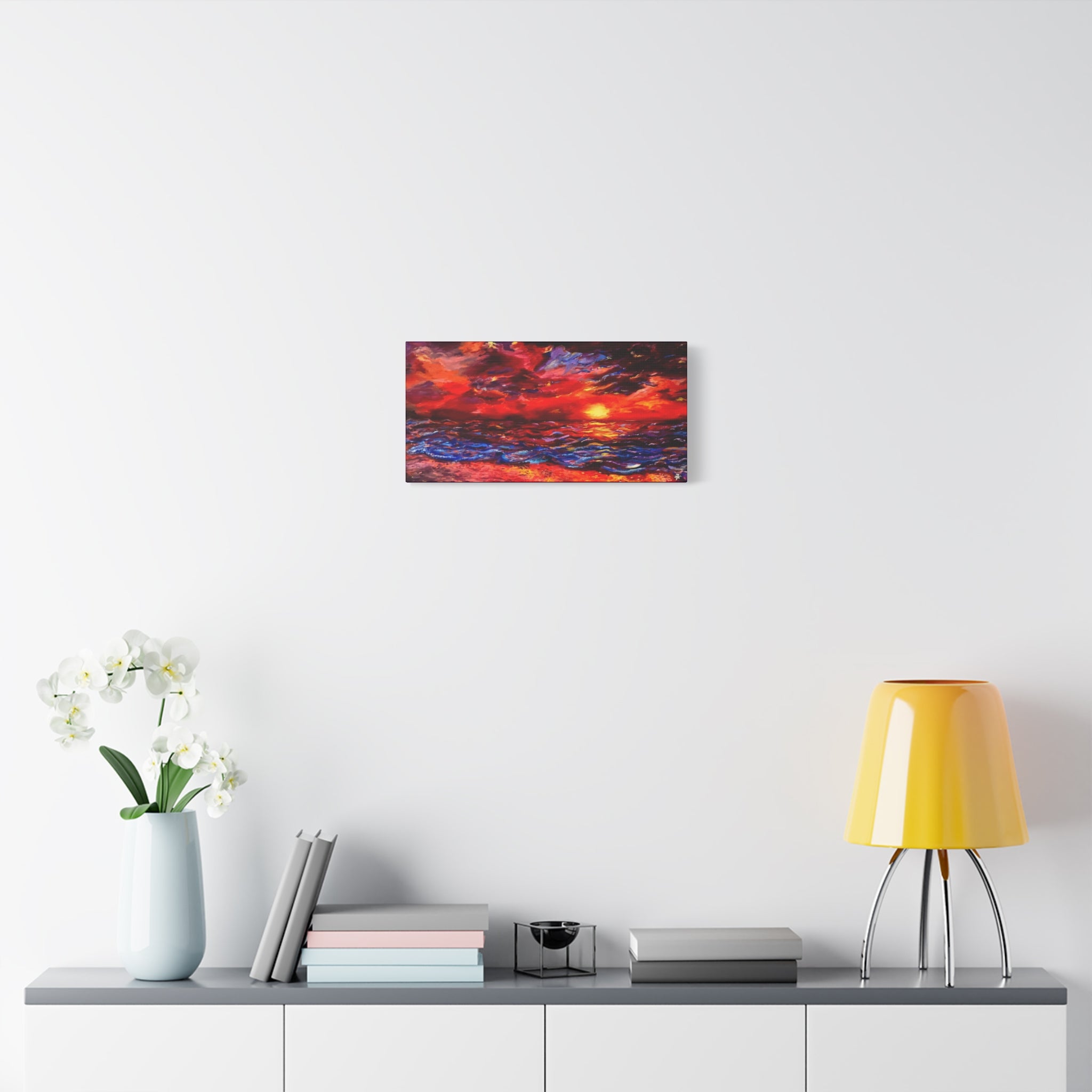"Sunset"; Matte Canvas, Stretched, 1.25"