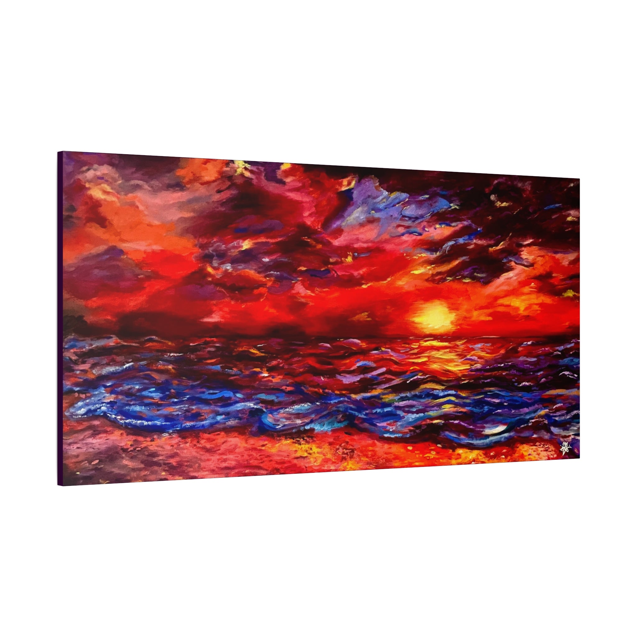 "Sunset"; Matte Canvas, Stretched, 1.25"