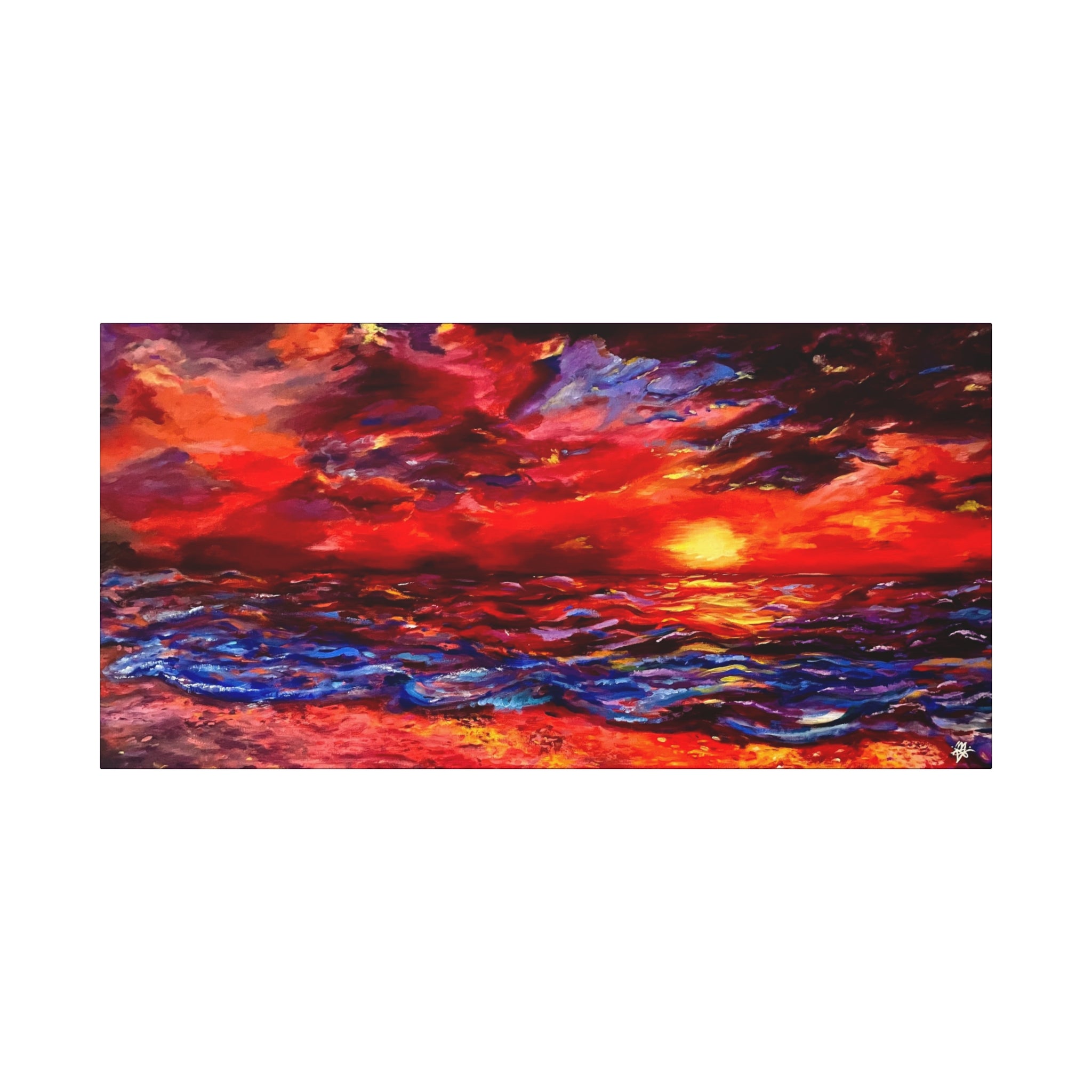 "Sunset"; Matte Canvas, Stretched, 1.25"