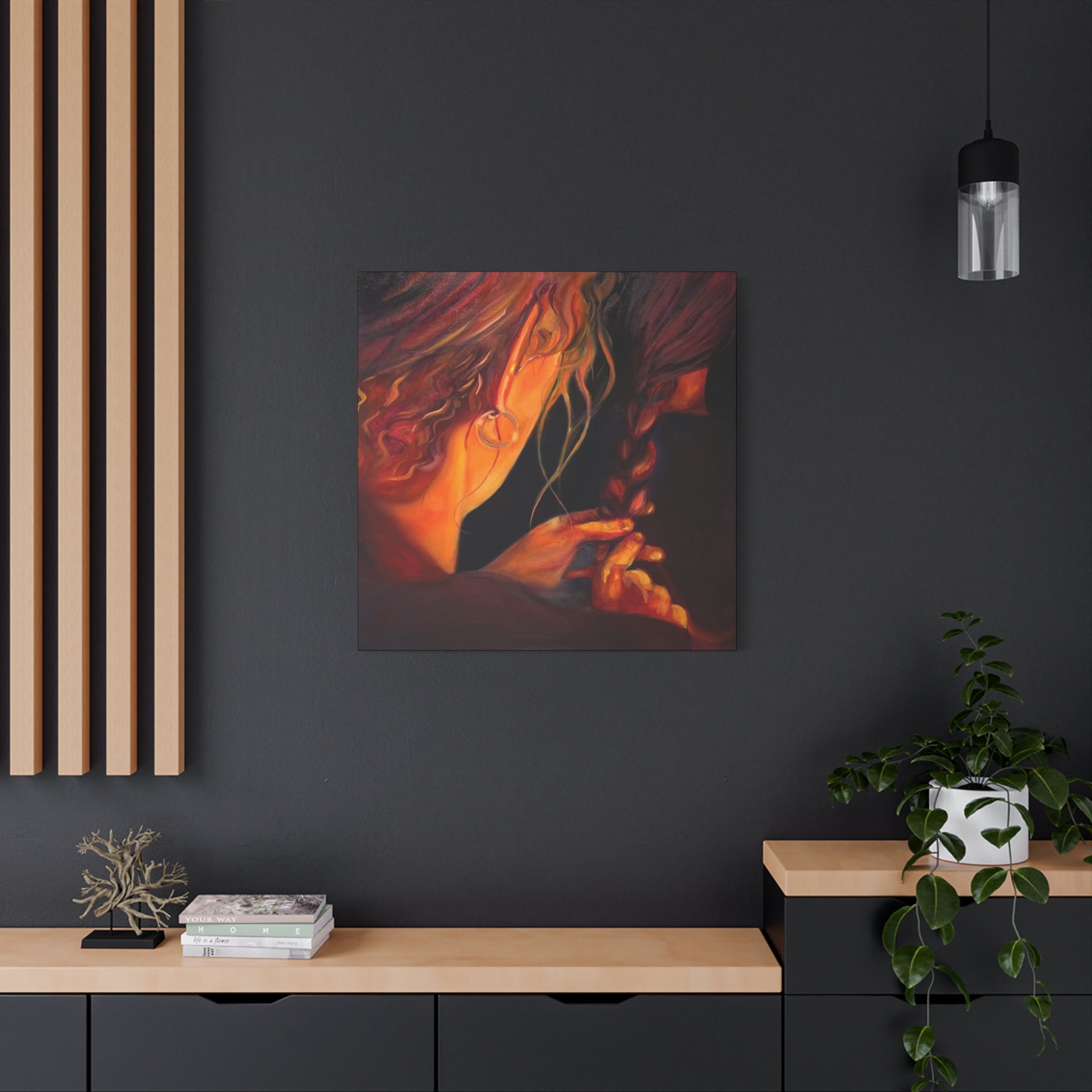 "The Weaver and the Woven"; Matte Canvas, Stretched, 1.25"