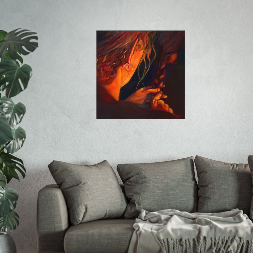"The Weaver And The Woven"; Fine Art Poster