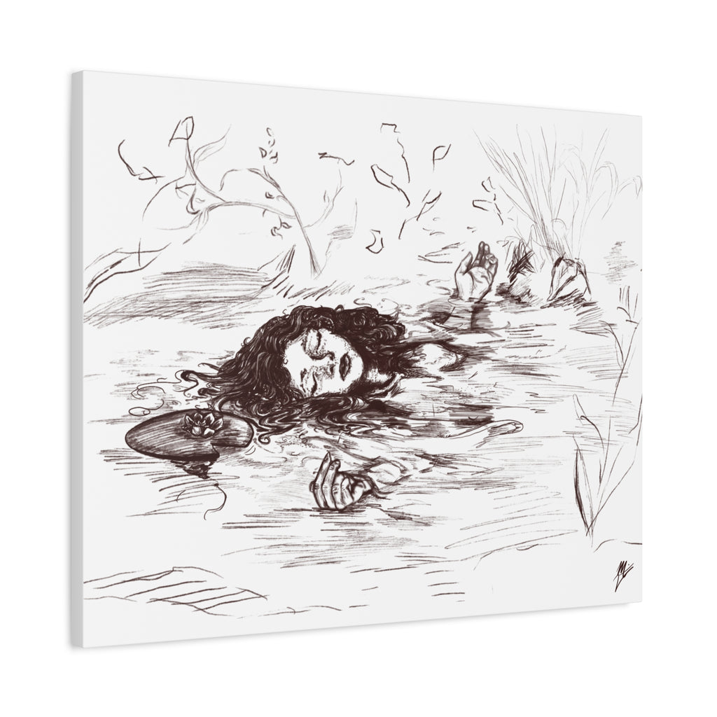 "Ophelia"; Matte Canvas, Stretched, 1.25"