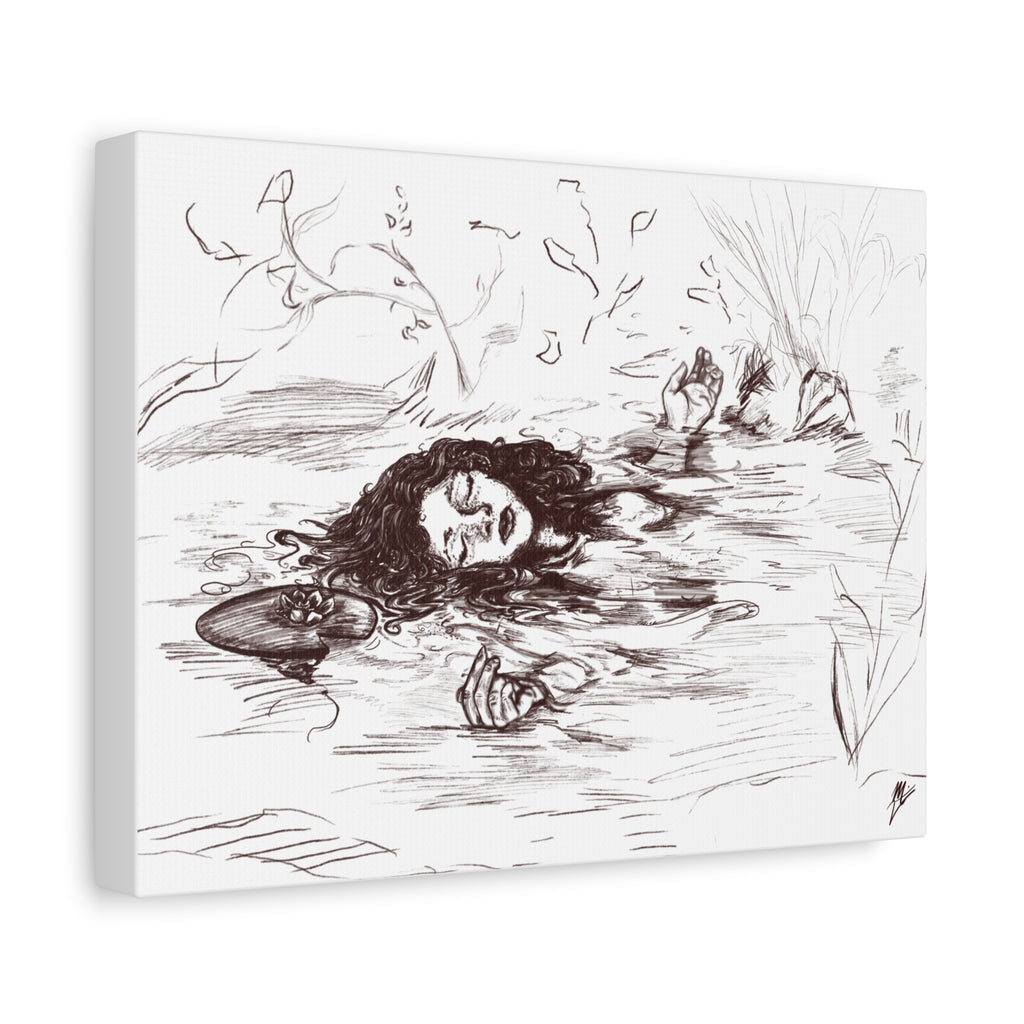 "Ophelia"; Matte Canvas, Stretched, 1.25"