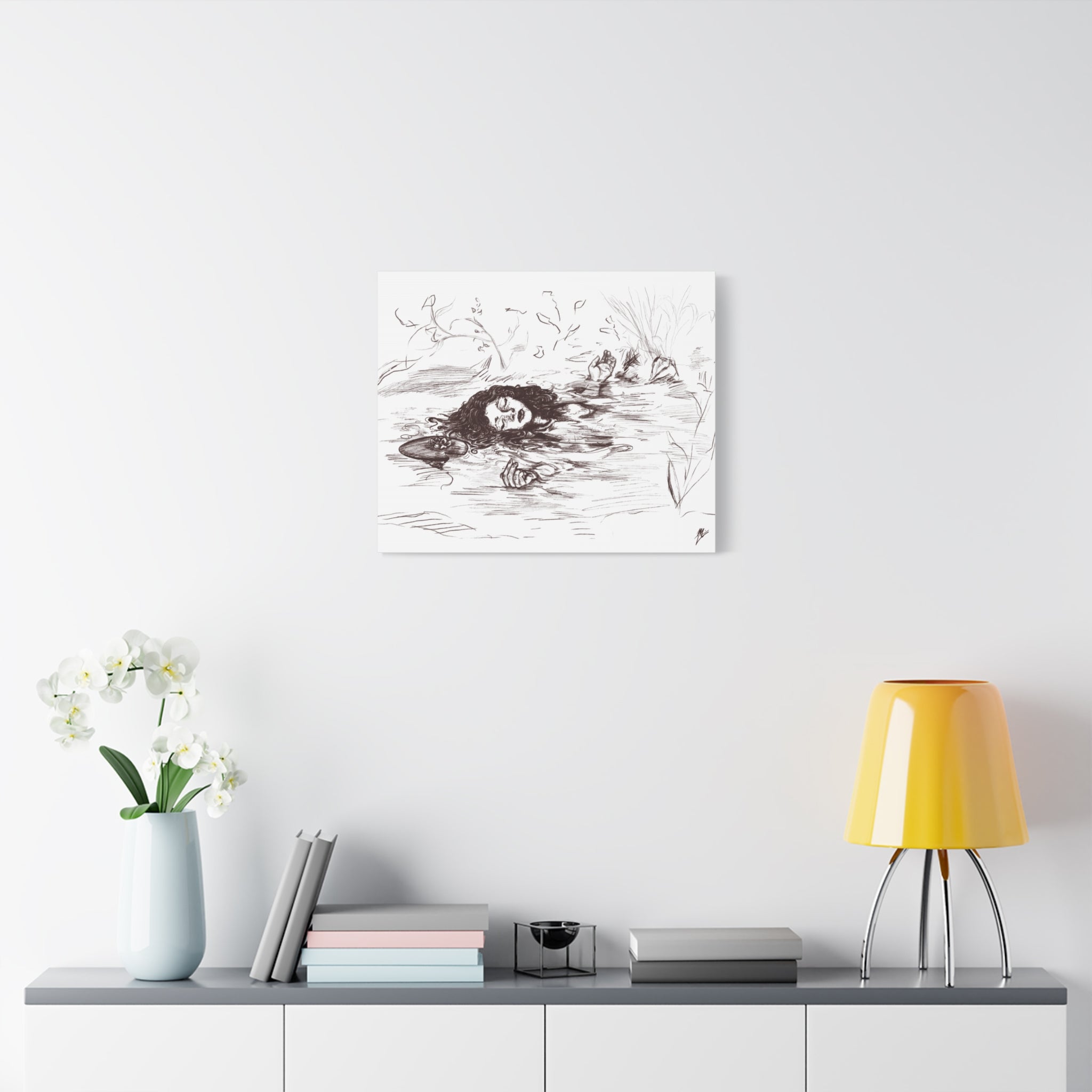 "Ophelia"; Matte Canvas, Stretched, 1.25"