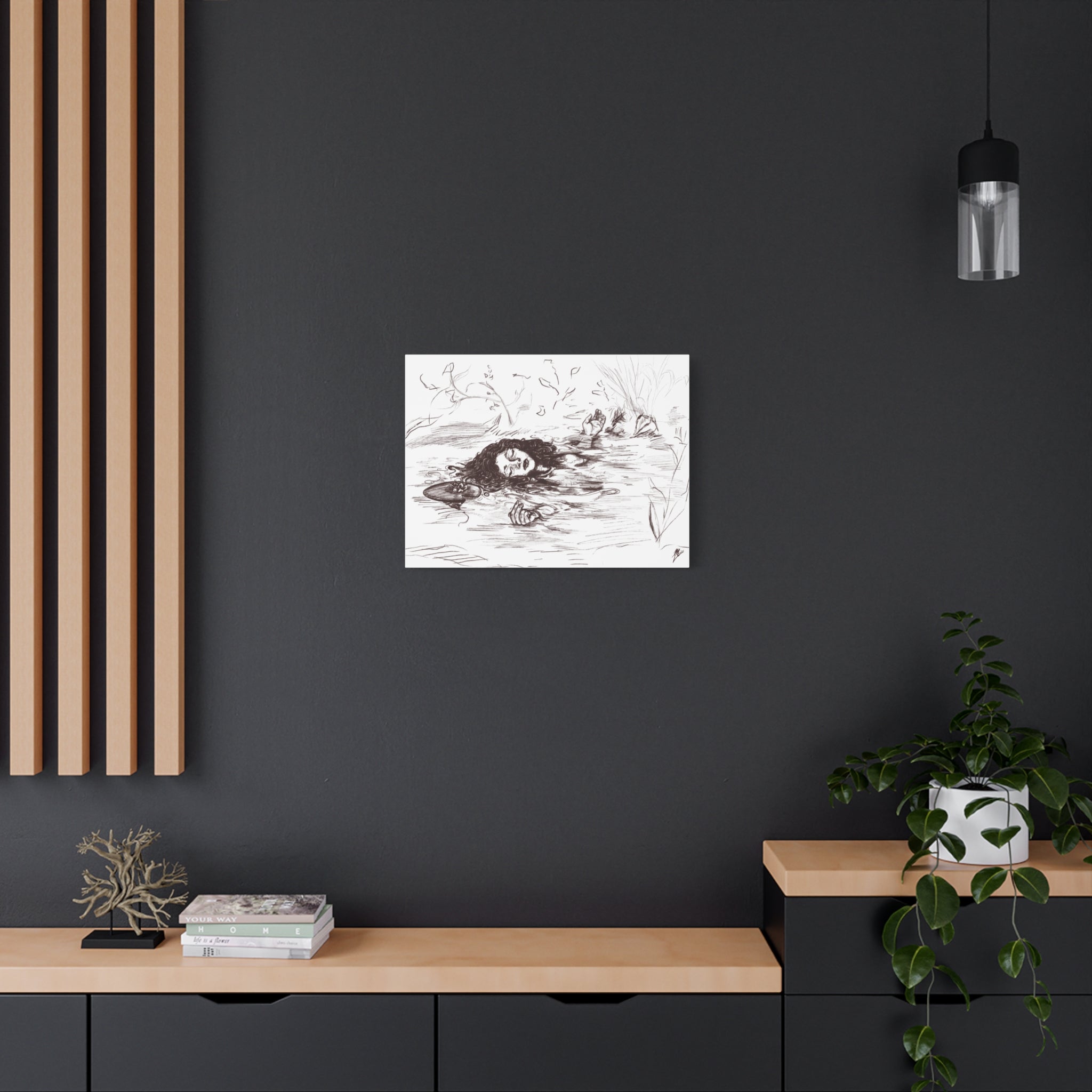 "Ophelia"; Matte Canvas, Stretched, 1.25"