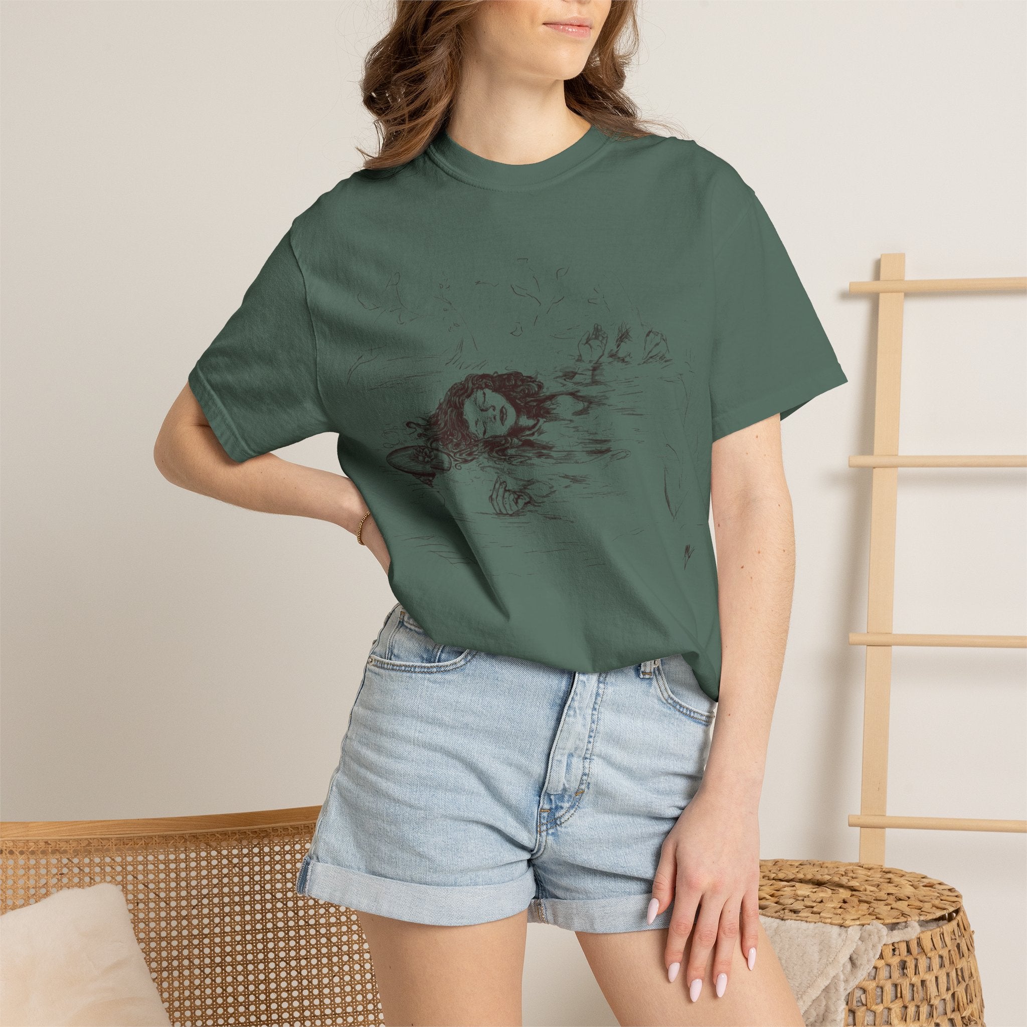 "Ophelia"; Unisex Garment-Dyed T-shirt