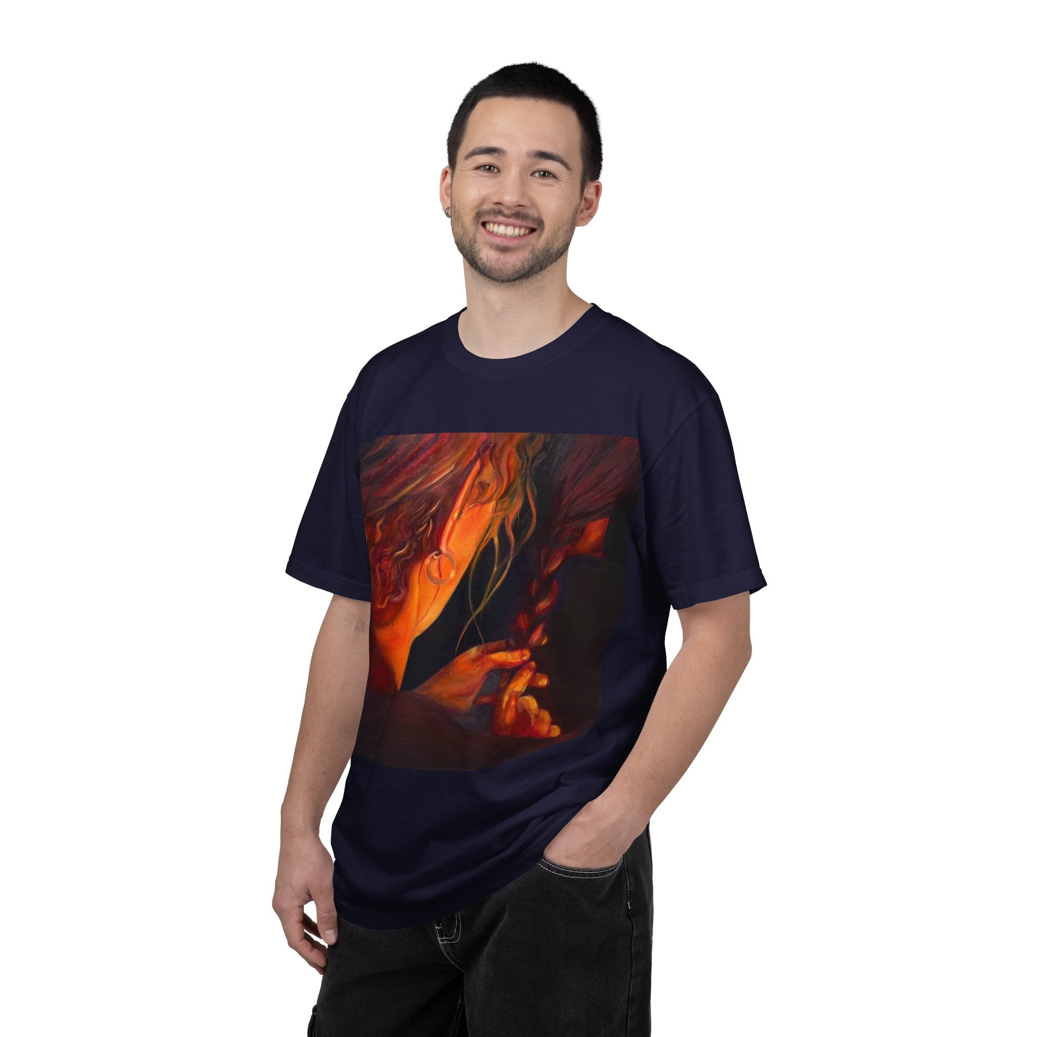 "The Weaver And The Woven"; Unisex Garment-Dyed T-shirt