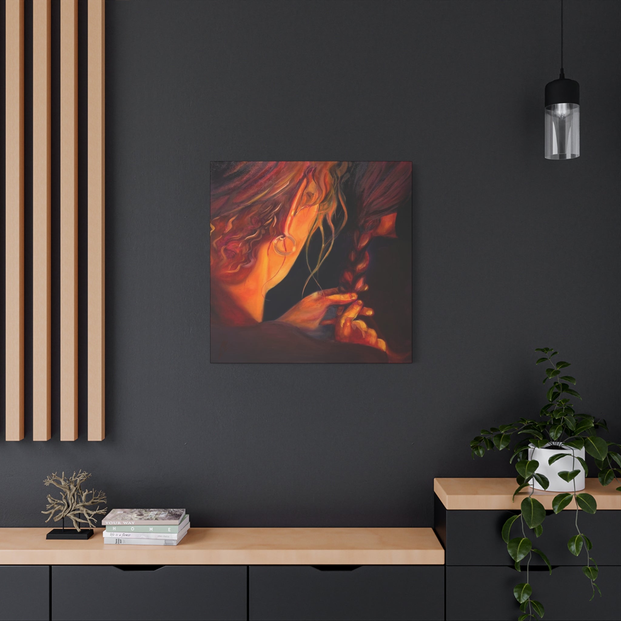 "The Weaver and the Woven"; Matte Canvas, Stretched, 1.25"