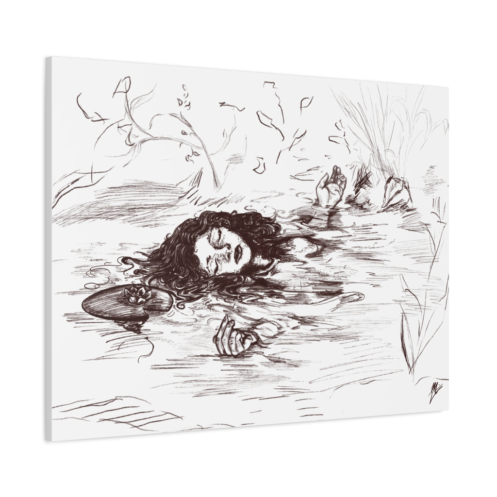 "Ophelia"; Matte Canvas, Stretched, 1.25"