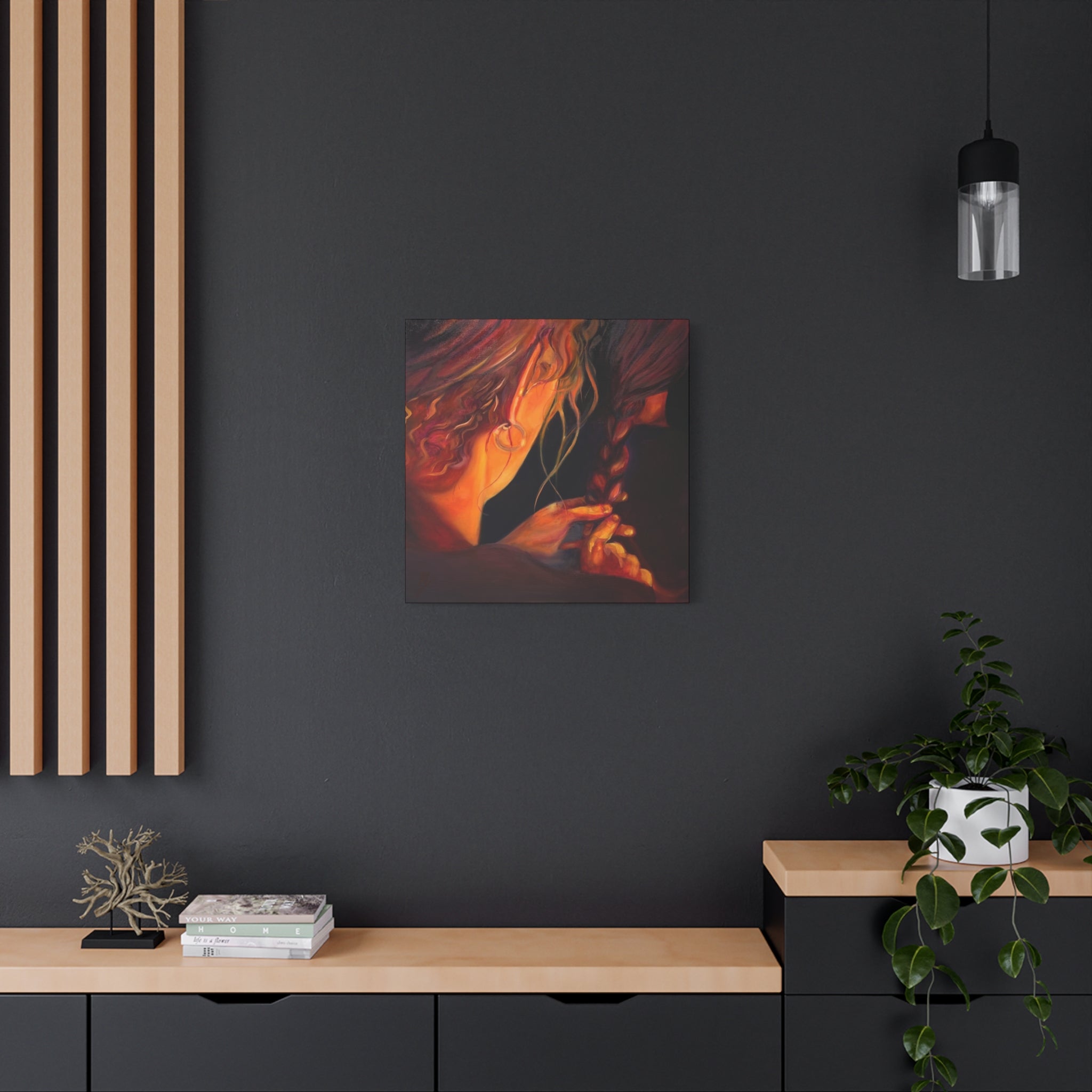 "The Weaver and the Woven"; Matte Canvas, Stretched, 1.25"