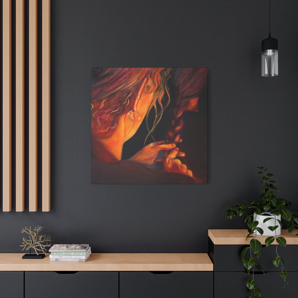 "The Weaver and the Woven"; Matte Canvas, Stretched, 1.25"