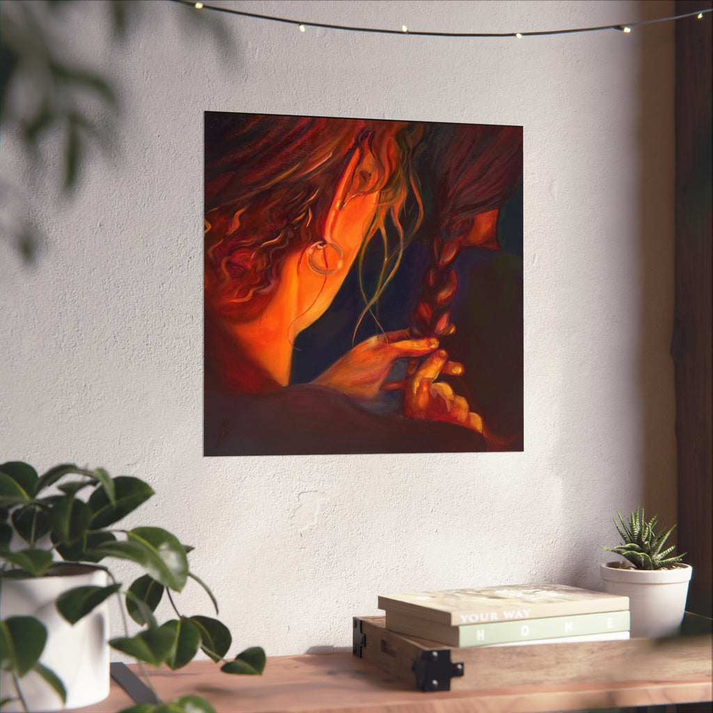 "The Weaver And The Woven"; Fine Art Poster
