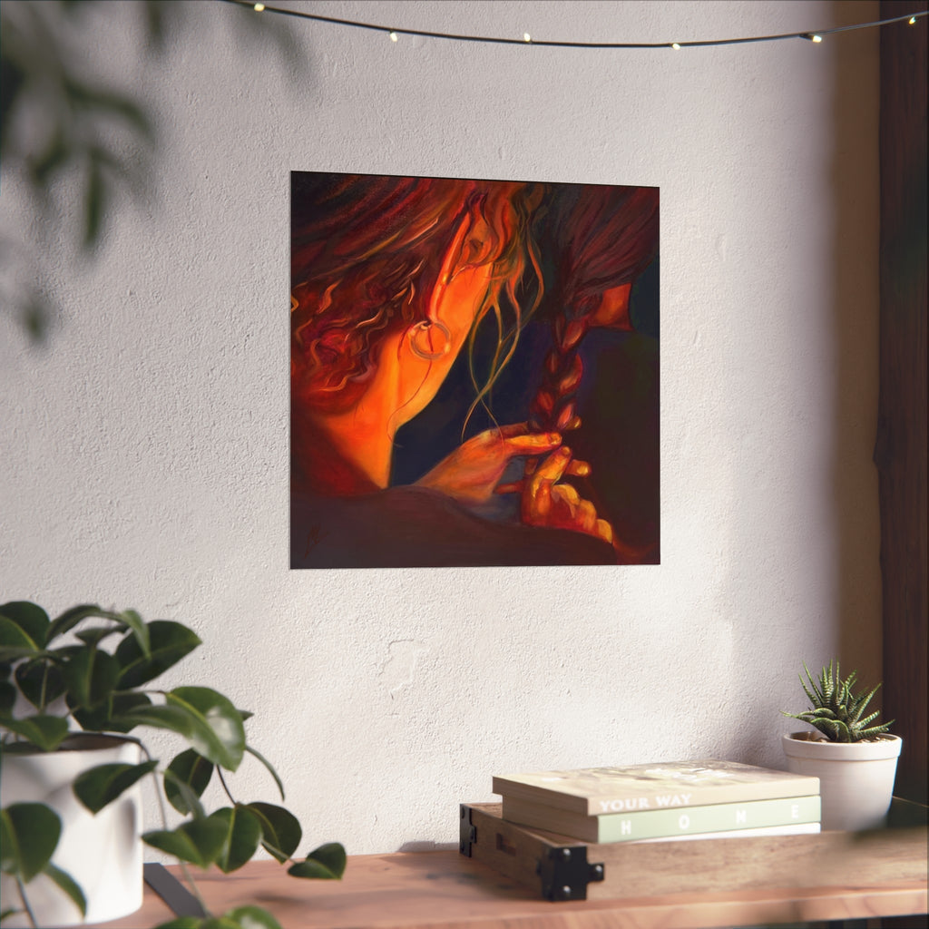 "The Weaver And The Woven"; Fine Art Poster