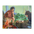 "Chess With Dad"; Matte Canvas, Stretched, 1.25"