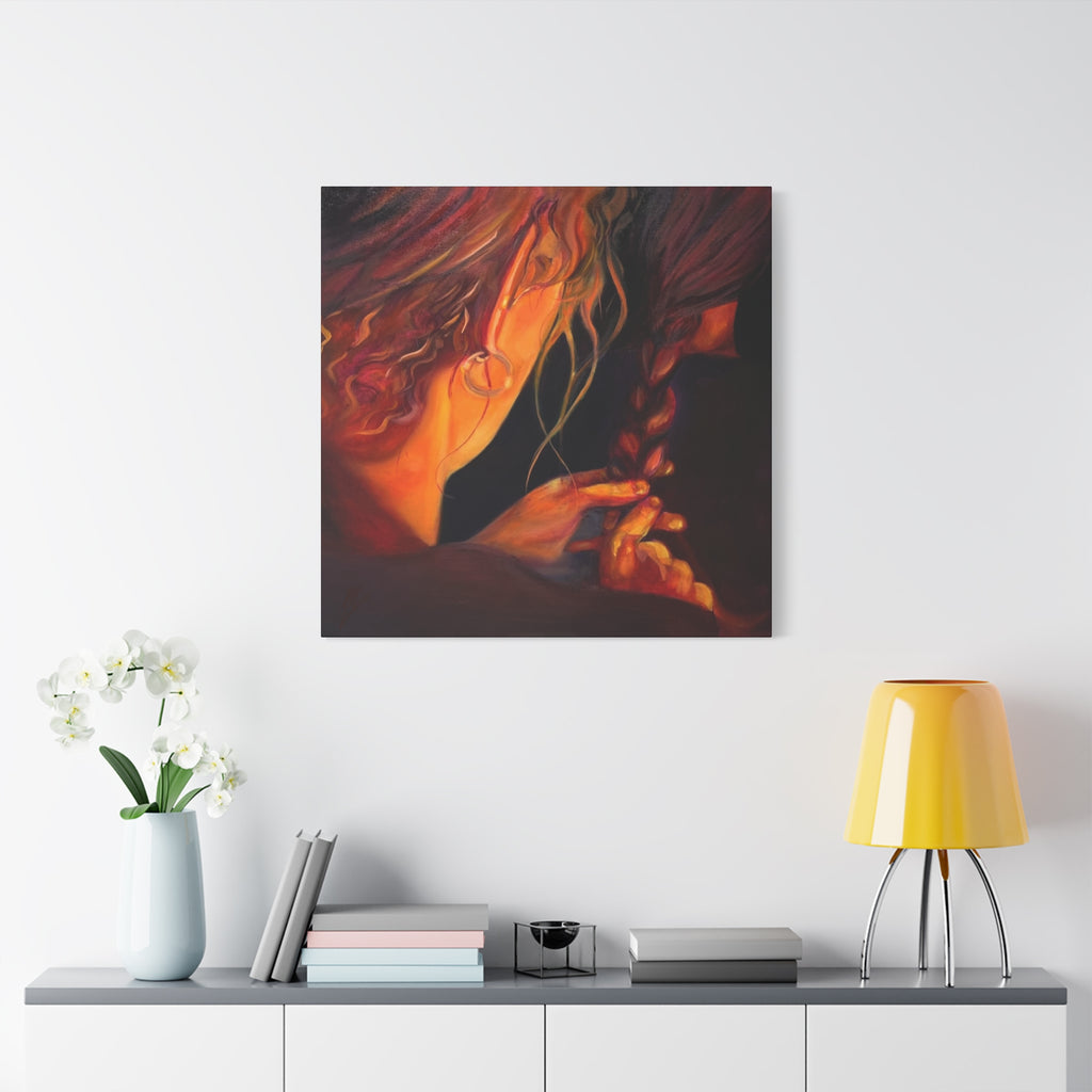"The Weaver and the Woven"; Matte Canvas, Stretched, 1.25"