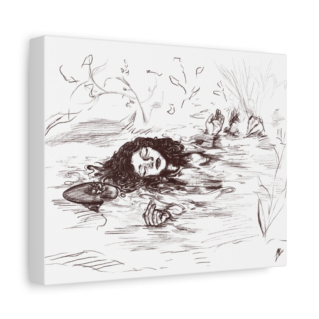 "Ophelia"; Matte Canvas, Stretched, 1.25"