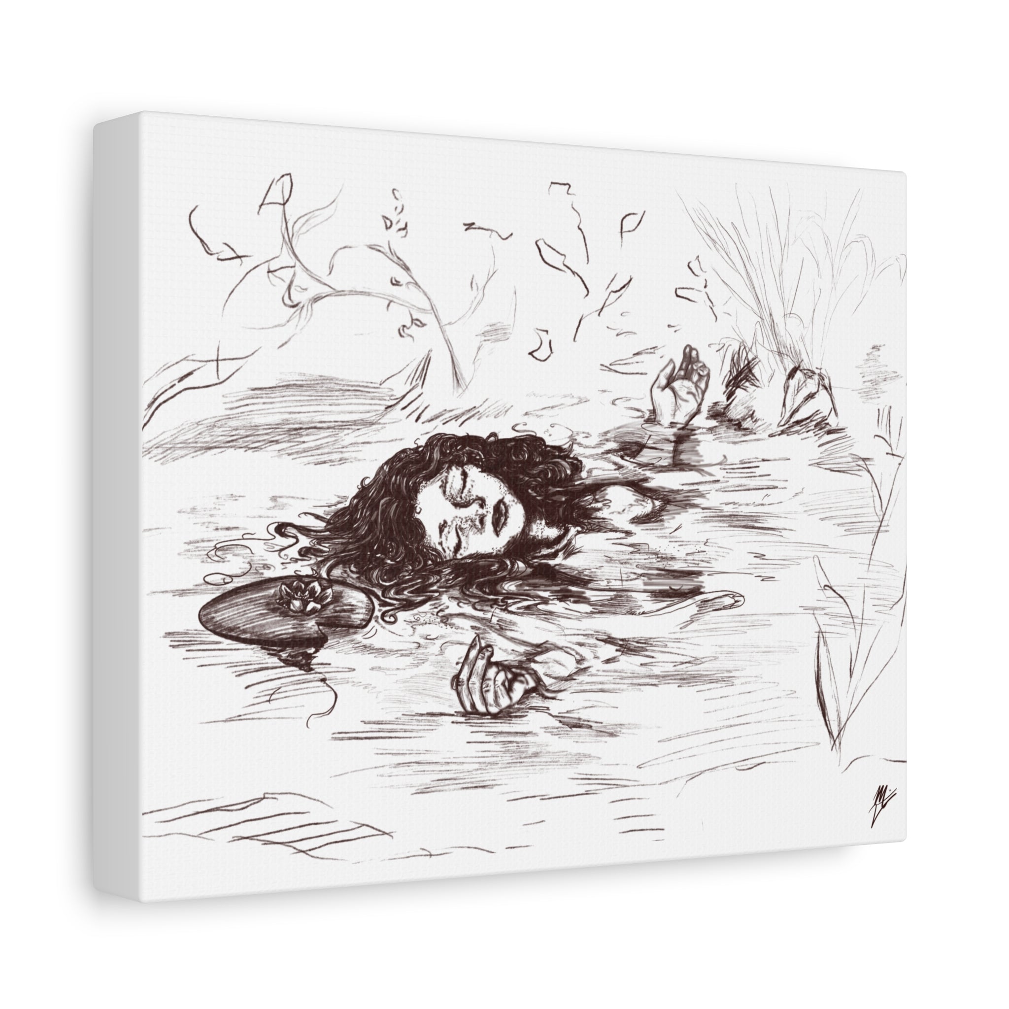 "Ophelia"; Matte Canvas, Stretched, 1.25"