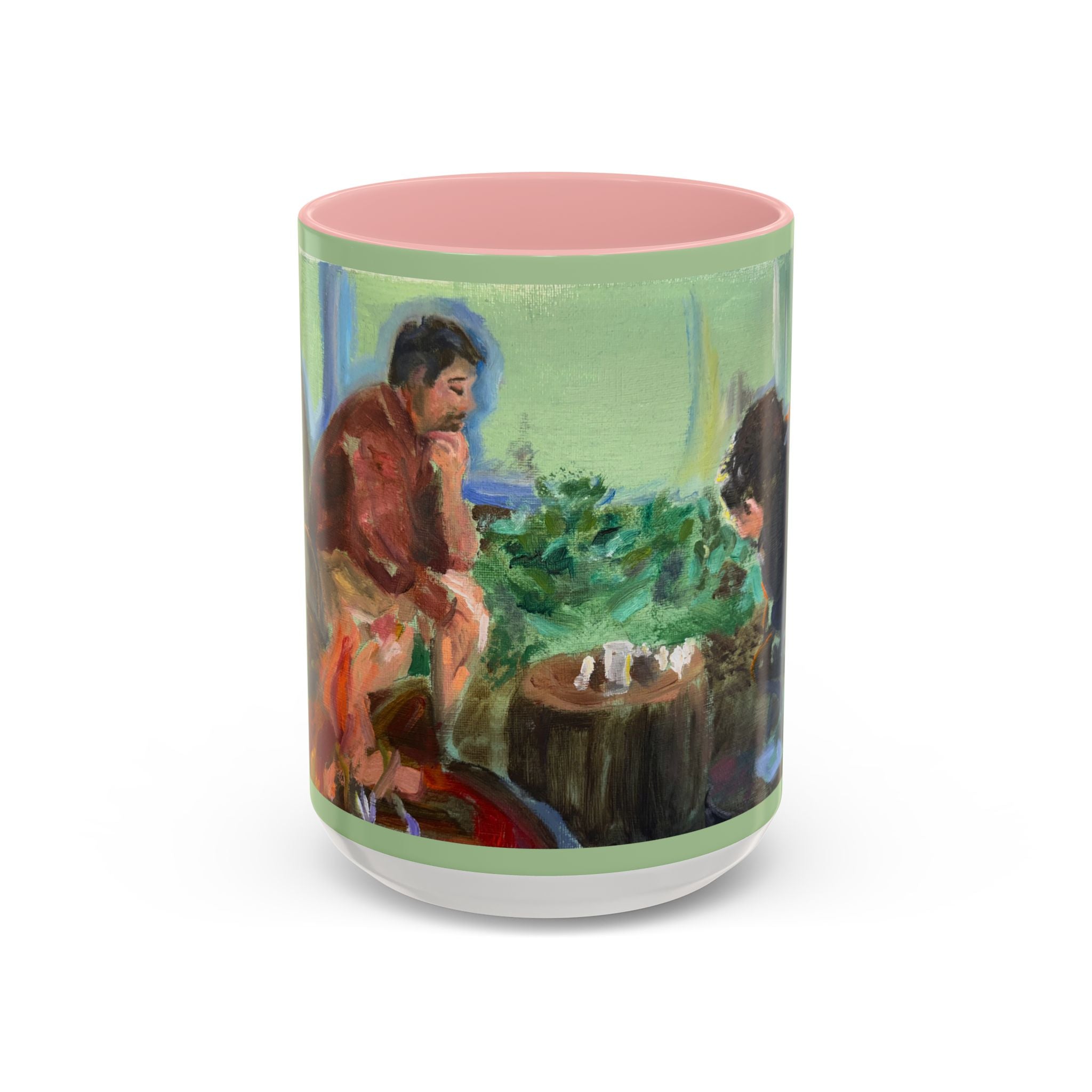 "Chess With Dad"; Accent Coffee Mug (11, 15oz)