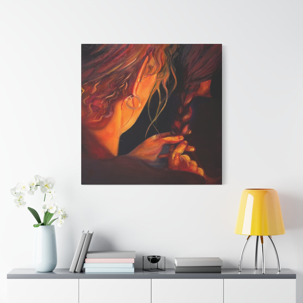 "The Weaver and the Woven"; Matte Canvas, Stretched, 1.25"