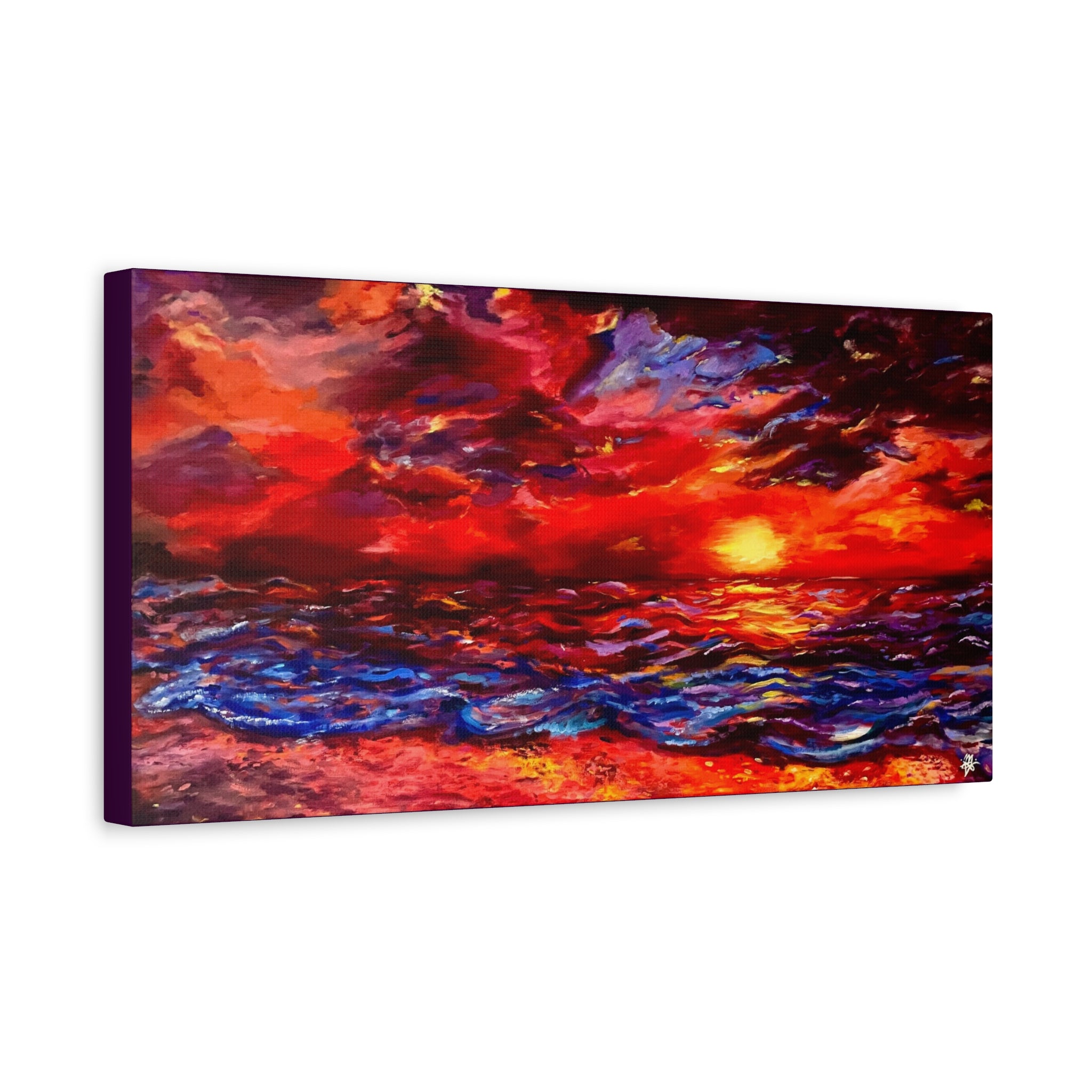"Sunset"; Matte Canvas, Stretched, 1.25"
