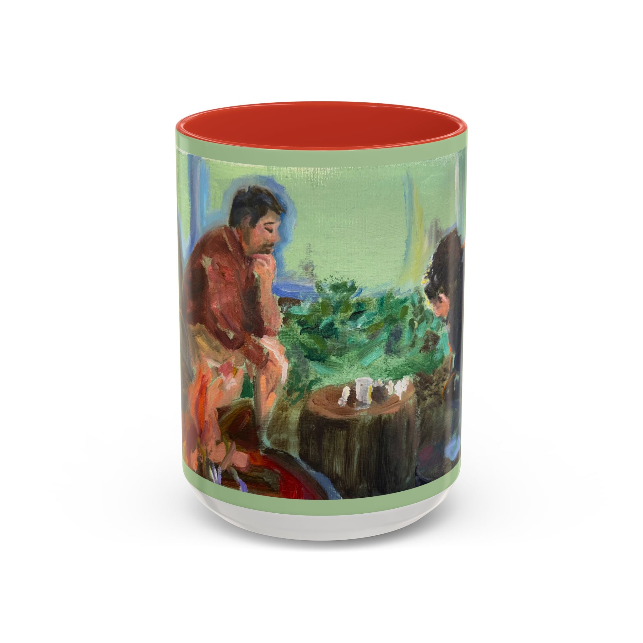 "Chess With Dad"; Accent Coffee Mug (11, 15oz)
