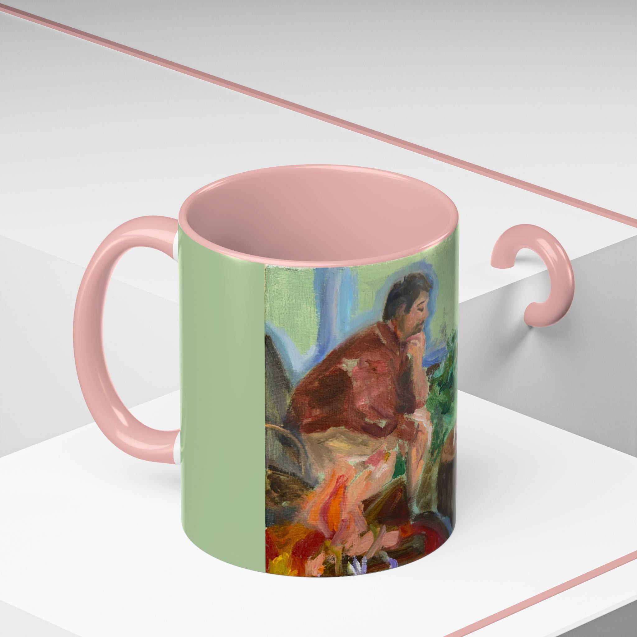 "Chess With Dad"; Accent Coffee Mug (11, 15oz)