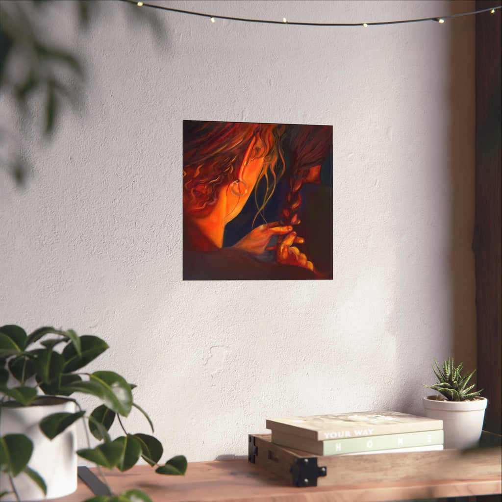 "The Weaver And The Woven"; Fine Art Poster