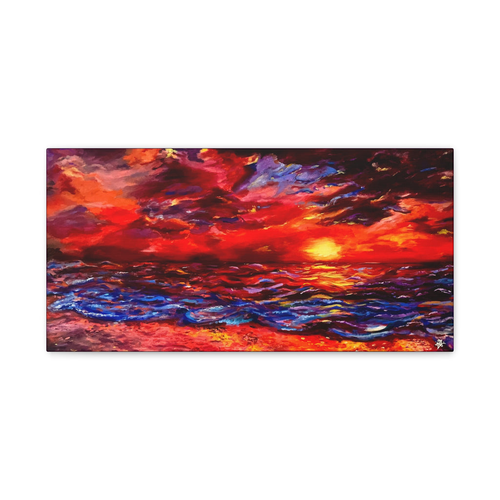 "Sunset"; Matte Canvas, Stretched, 1.25"