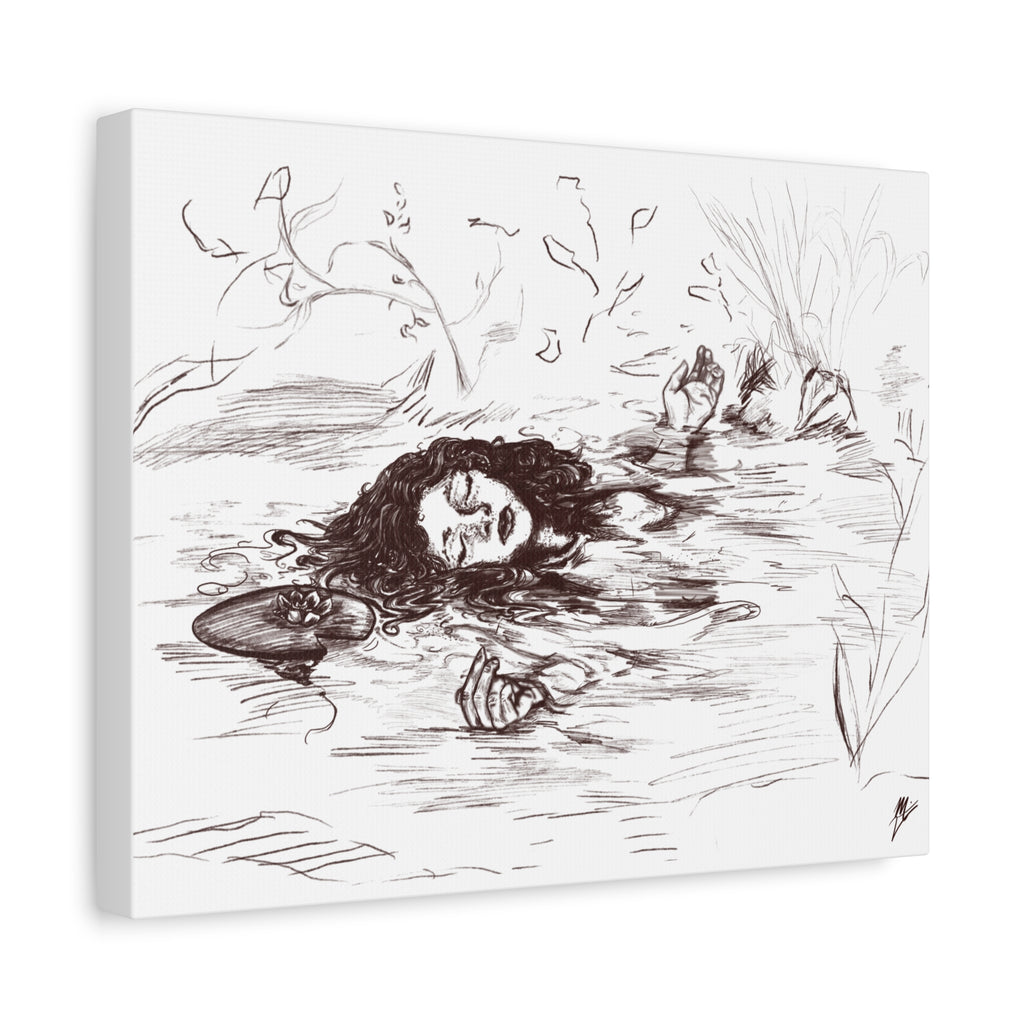 "Ophelia"; Matte Canvas, Stretched, 1.25"