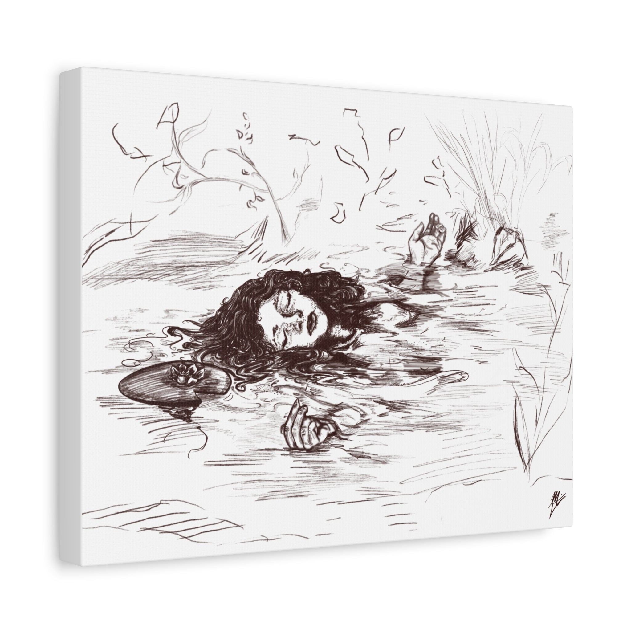 "Ophelia"; Matte Canvas, Stretched, 1.25"