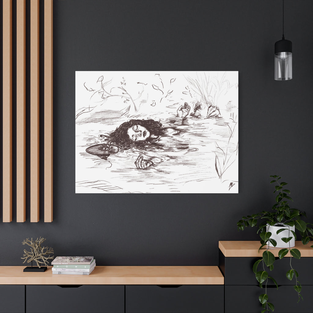 "Ophelia"; Matte Canvas, Stretched, 1.25"