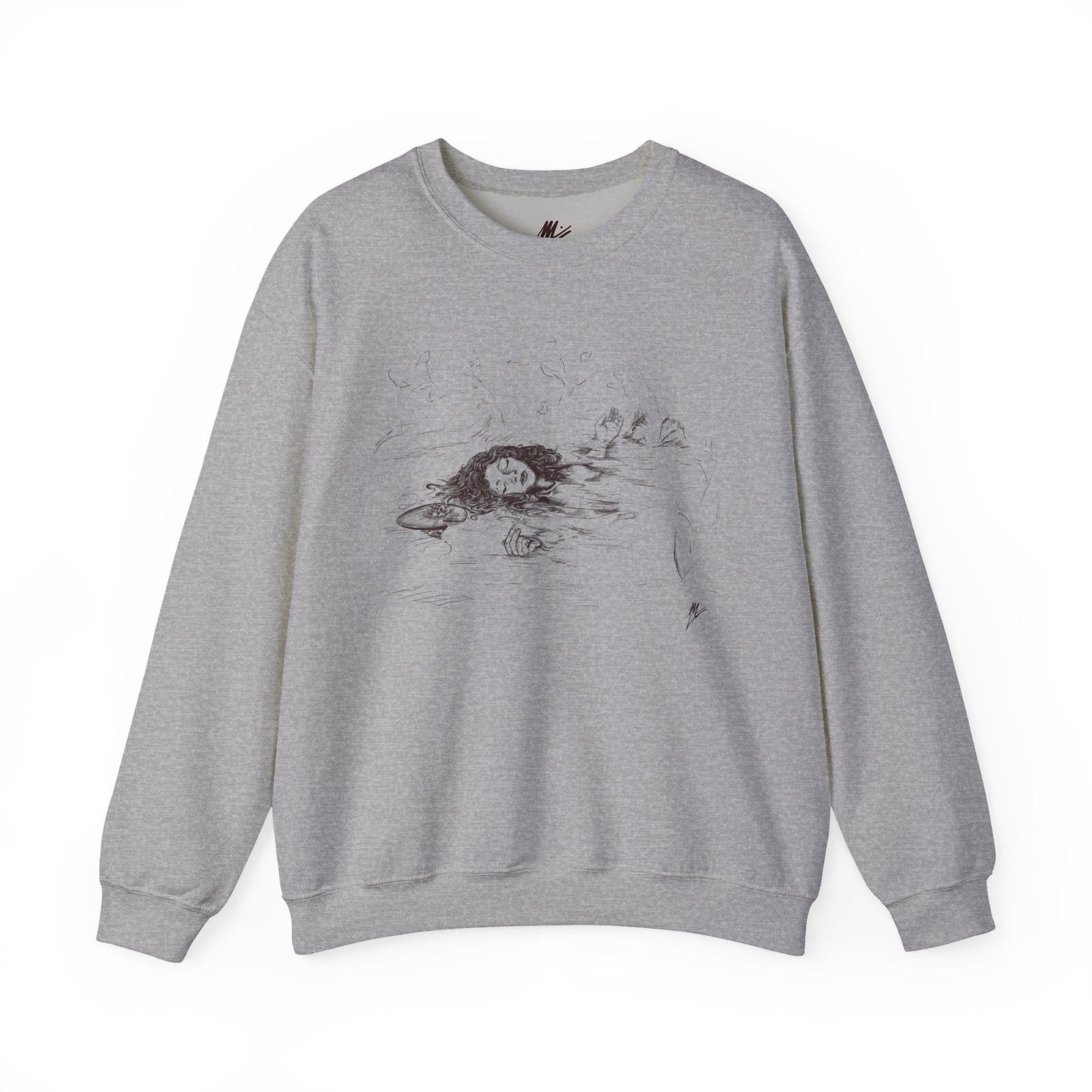 "Ophelia"; Unisex Heavy Blend™ Crewneck Sweatshirt