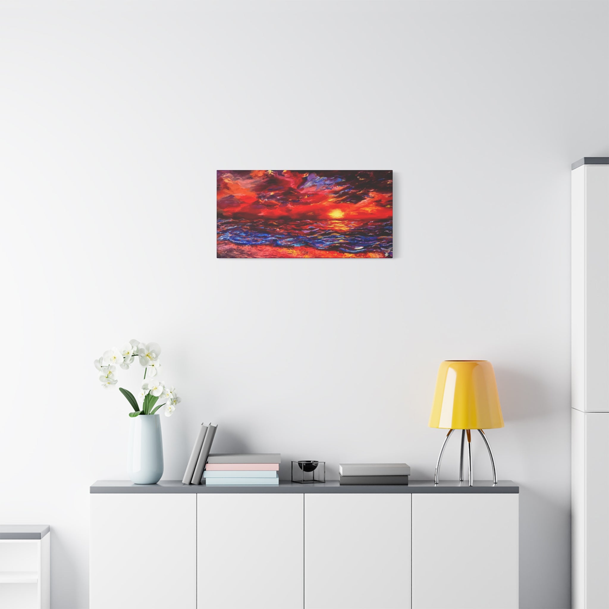 "Sunset"; Matte Canvas, Stretched, 1.25"