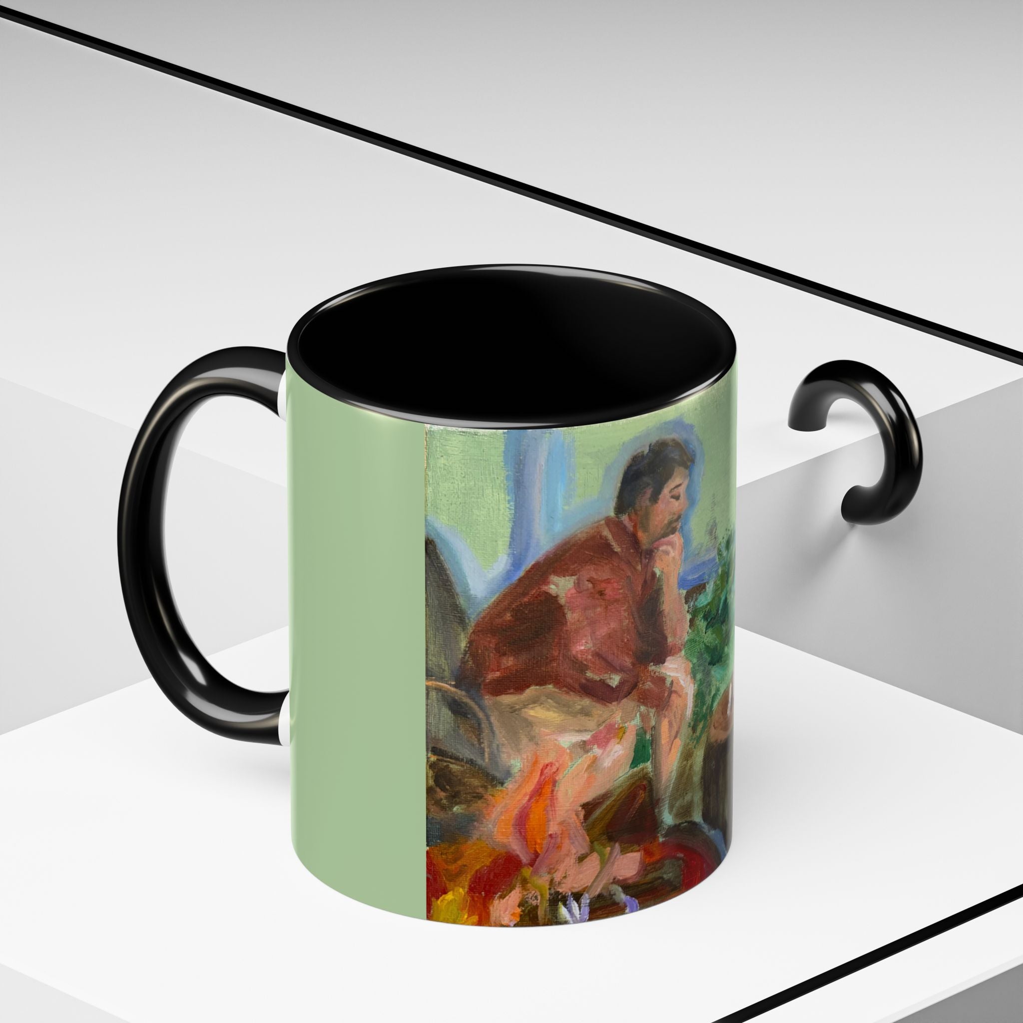 "Chess With Dad"; Accent Coffee Mug (11, 15oz)